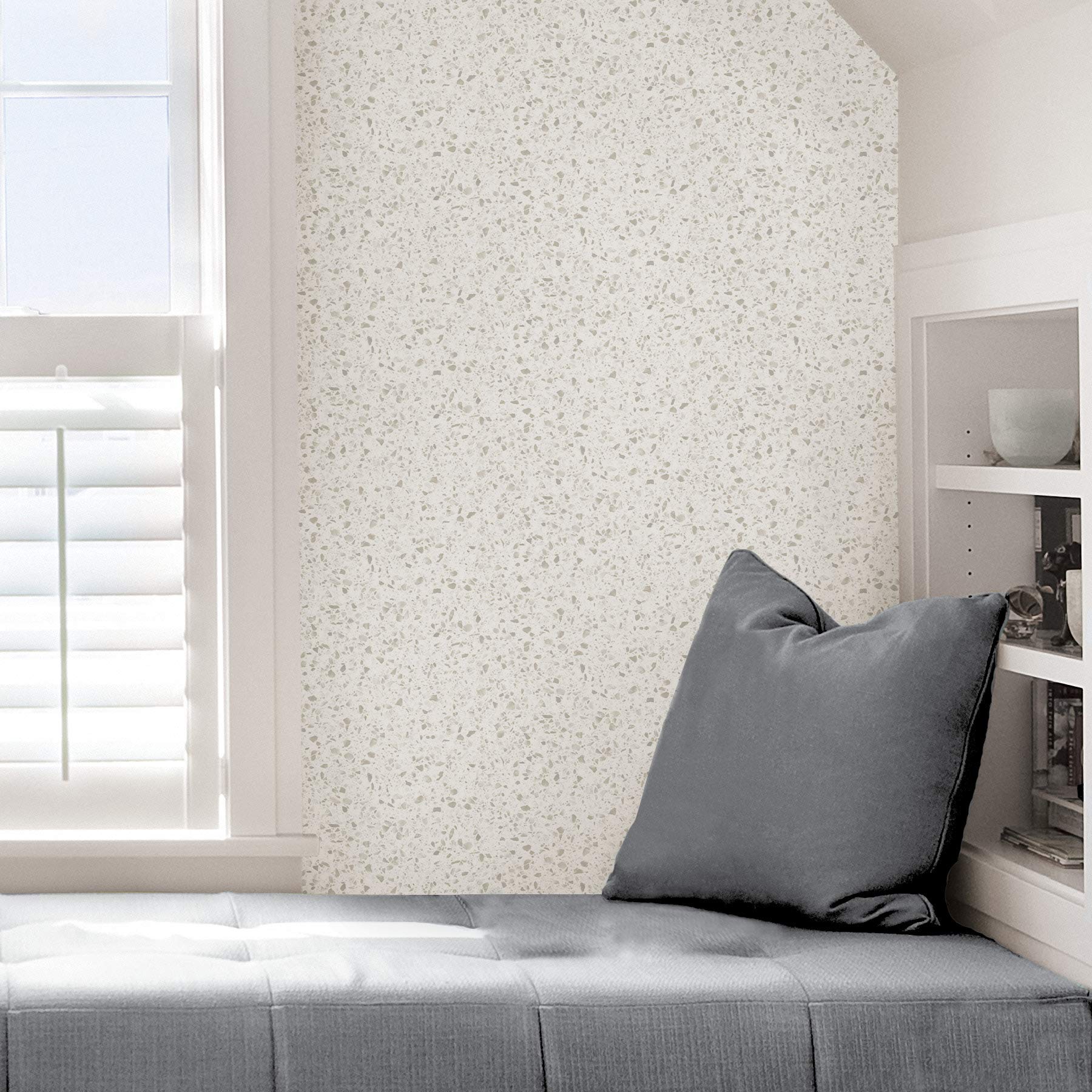 Scott Living SLS3521: Gold Murano Self Adhesive Wallpaper, Multi, 30 Sq Ft