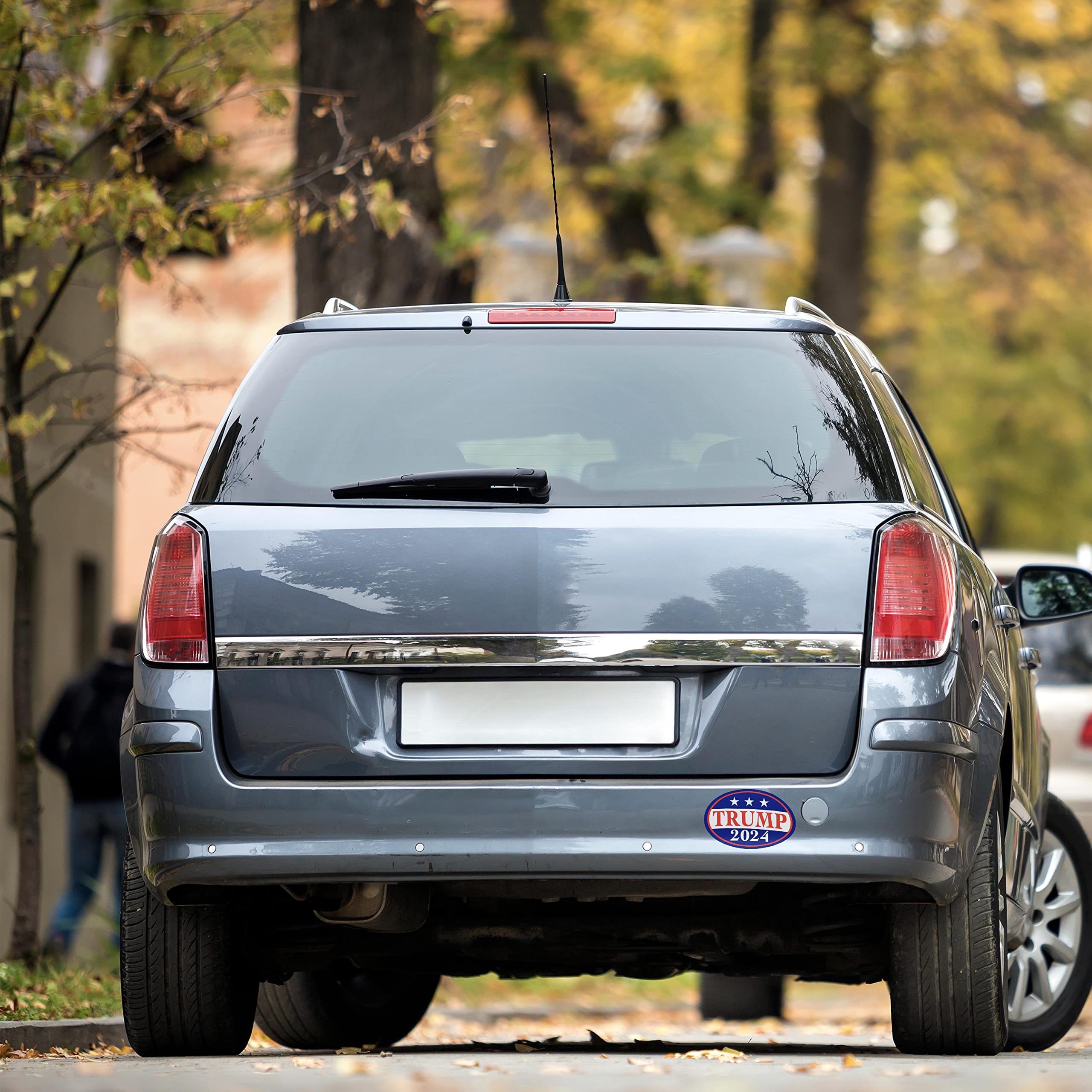 Trump 2024 Donald Trump for President Magnetic Bumper Sticker Oval, Share w/Family & Friends - Political Sticker for Vehicle, Refrigerator - Car Magnet Decal, Room & Wall Decor, Gift - 3.5"x5.5"