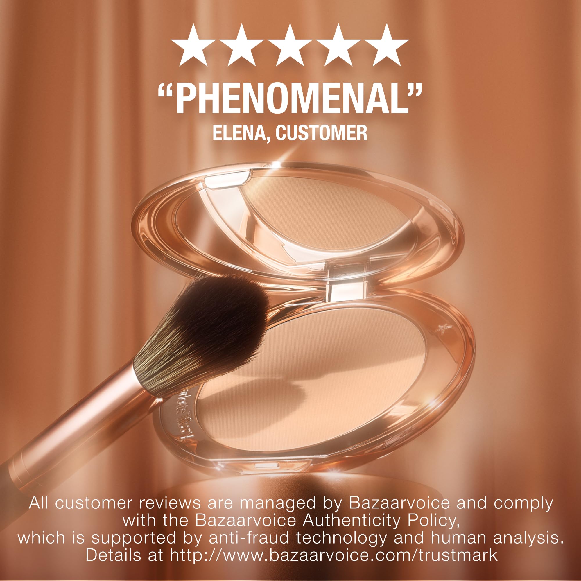 Charlotte Tilbury Airbrush Flawless Finish Setting Powder - Pore-Blurring Pressed Powder for Face Makeup to Minimize Shine with a Soft-Focus Finish - 2 Medium