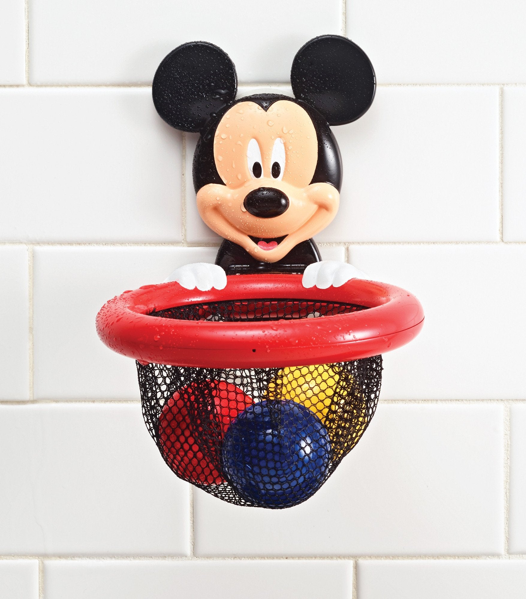 The First Years Disney Mickey Mouse Shoot and Store Baby Bath Toy - Baby Toys for Bathtub, Pool, and Everyday - Baby Bath Essentials