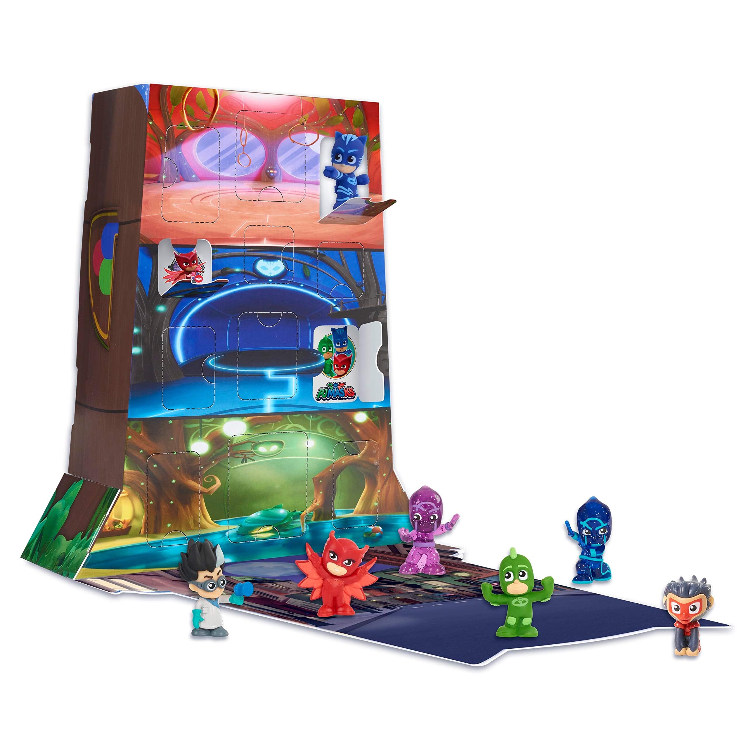 PJ Masks Night Time Surprise Micros Figures HQ Box Set - Box 1, Kids Toys for Ages 3 Up by Just Play