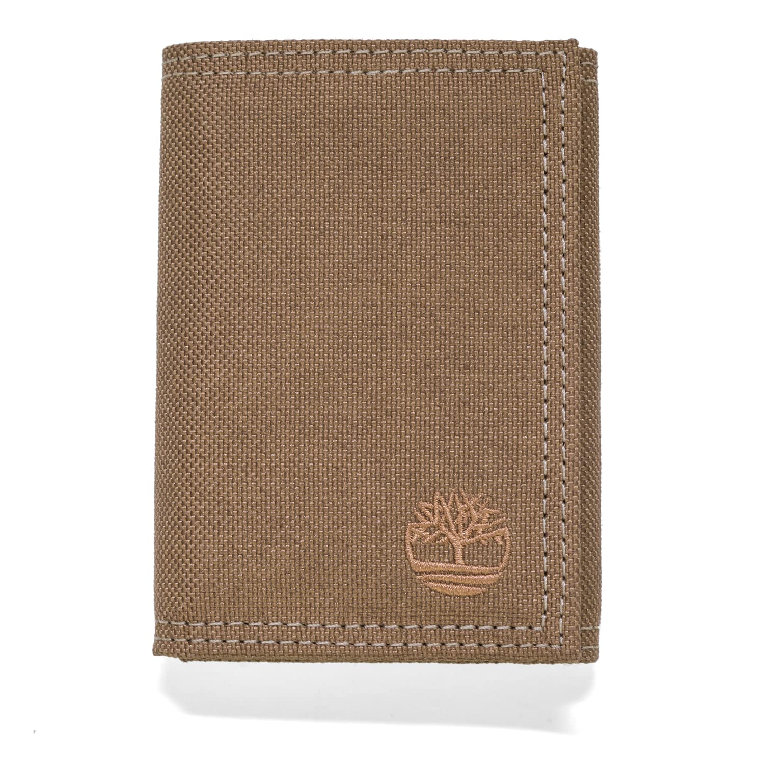 Timberland Men's Trifold Nylon Wallet, Khaki, One Size