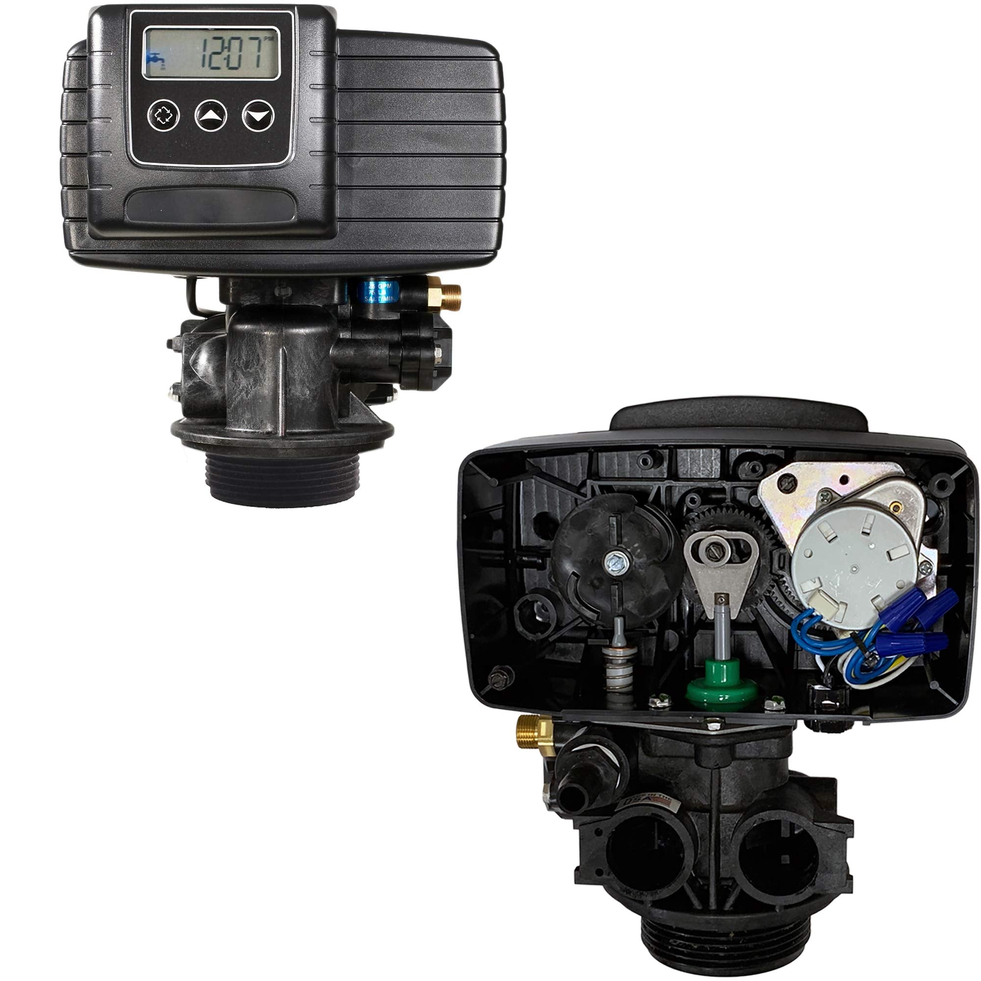 AFWFilters 5600sxt Metered On-demand 48,000 Grain Water Softener with brine tank, bypass and 1" adapters