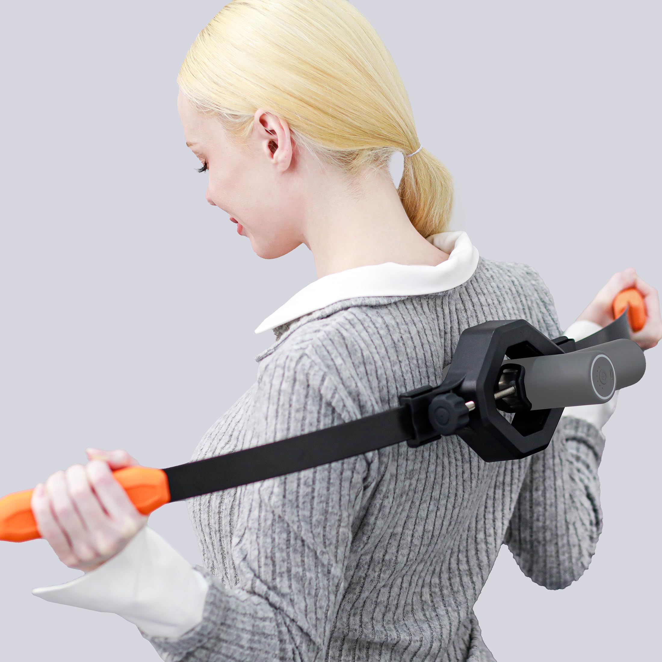 GREENTEC Massage Buddy Holder – Ergonomic Extension Handle + Tension‑Core Flexible Arms for Deep Tissue Relief – Full‑Body Access Without Strain