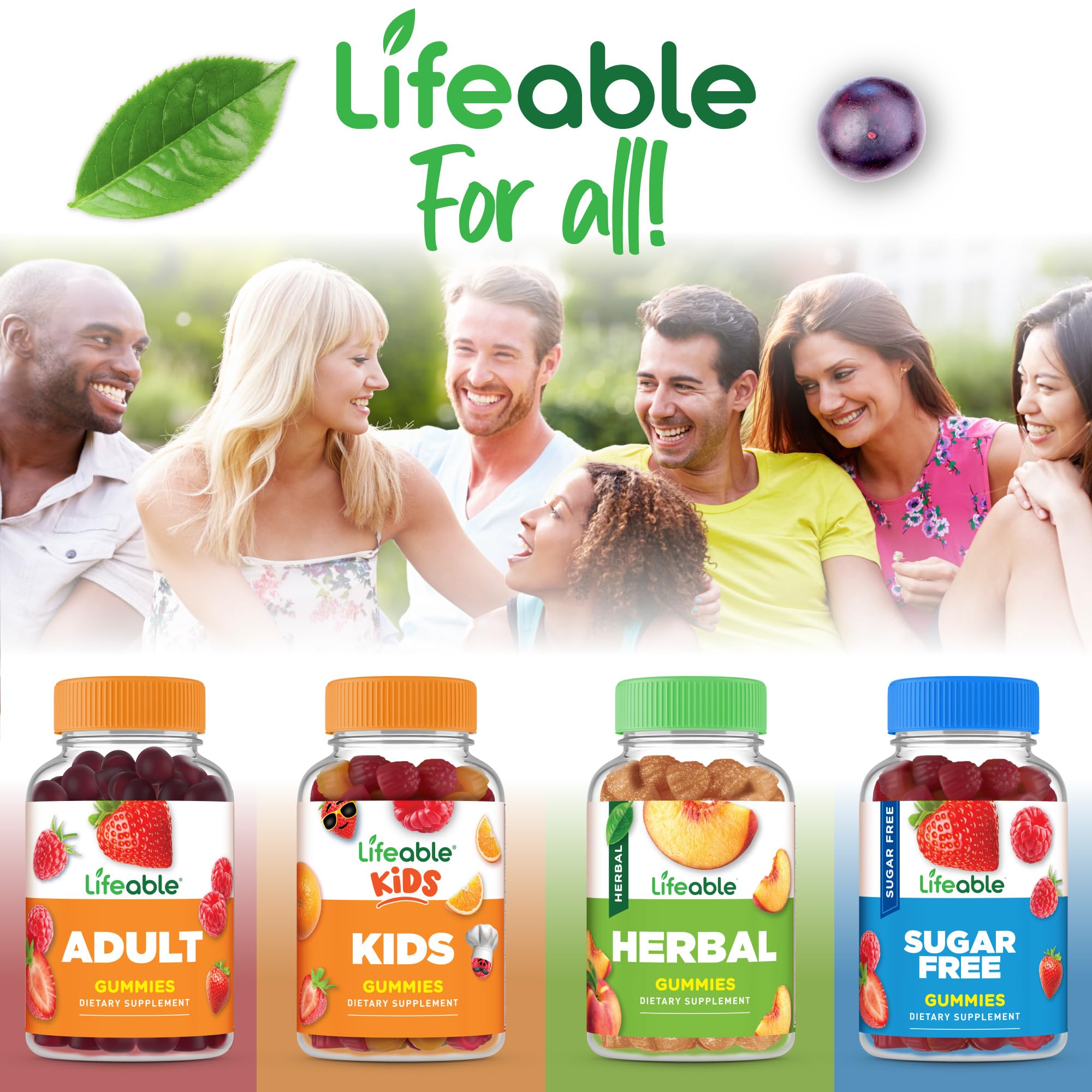 Lifeable Vitamin E Gummies | 268mg | Great Tasting Vitamin E Supplements | Skin, Eye Health and Immune Function Support | VIT E for Adults, Men, Women | 90 Gummies