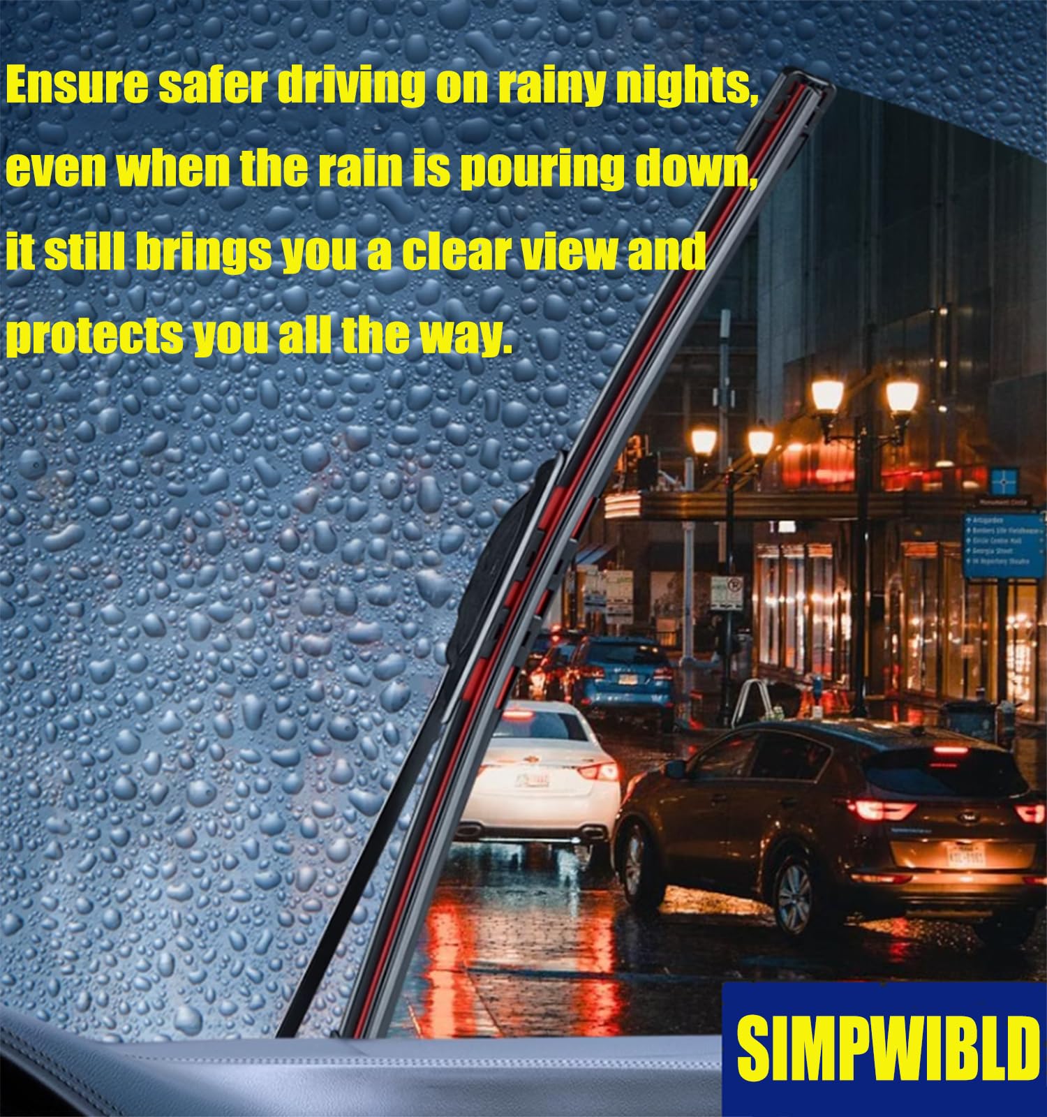 SIMPWIBLD 3 wipers Replacement for 2009-2022 Honda Fit Windshield Wiper Blades Original Equipment Replacement 28"+14"+14" (Set of 3) U/J HOOK
