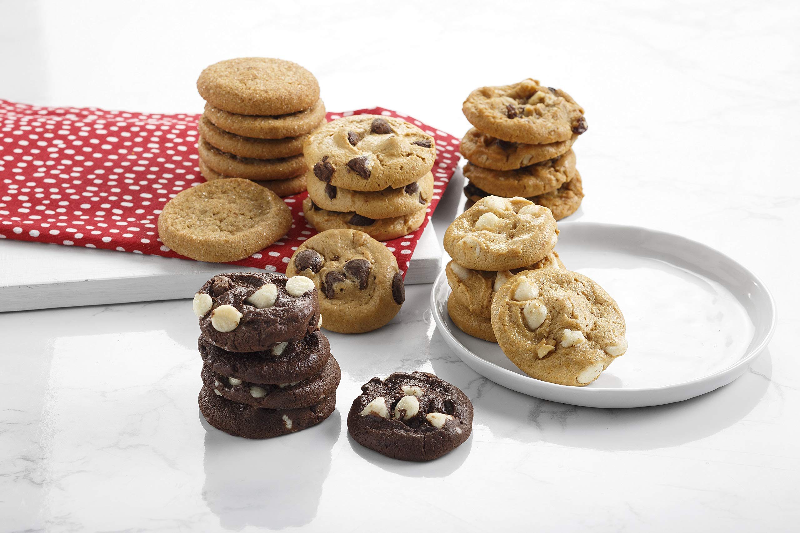 Mrs. Fields - Classic Heart Cookie Tin, Assorted with 60 Nibblers Bite-Sized Cookies in our 5 Signature Cookie Flavors