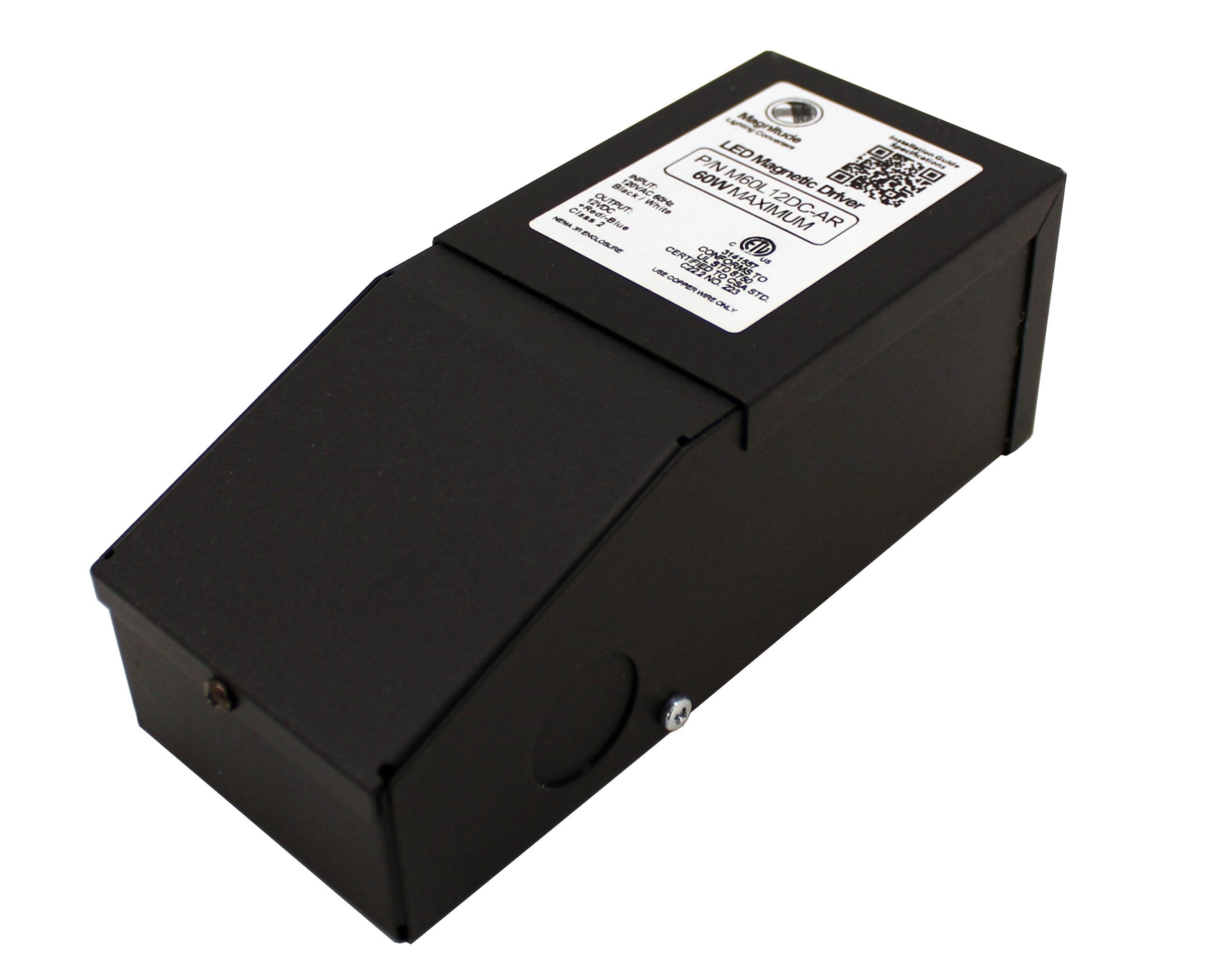 12V Magnitude Magnetic Dimmable LED Driver Transformer Hardwired Under Cabinet Lighting 60 Watt - Inspired LED