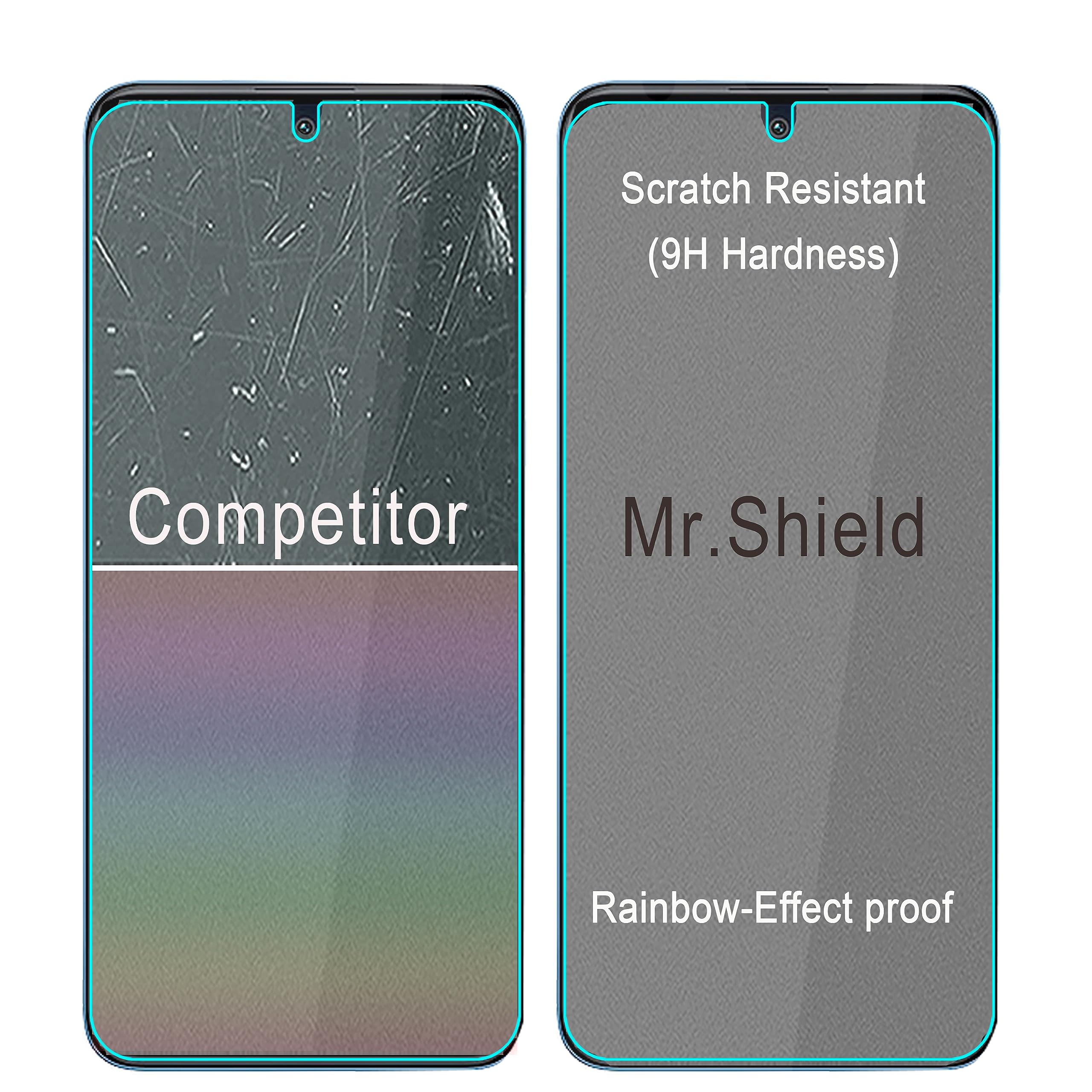 Mr.Shield [3-Pack] Screen Protector For Xiaomi Poco X4 GT/Xiaomi Redmi K50i [Tempered Glass] [Japan Glass with 9H Hardness] Screen Protector