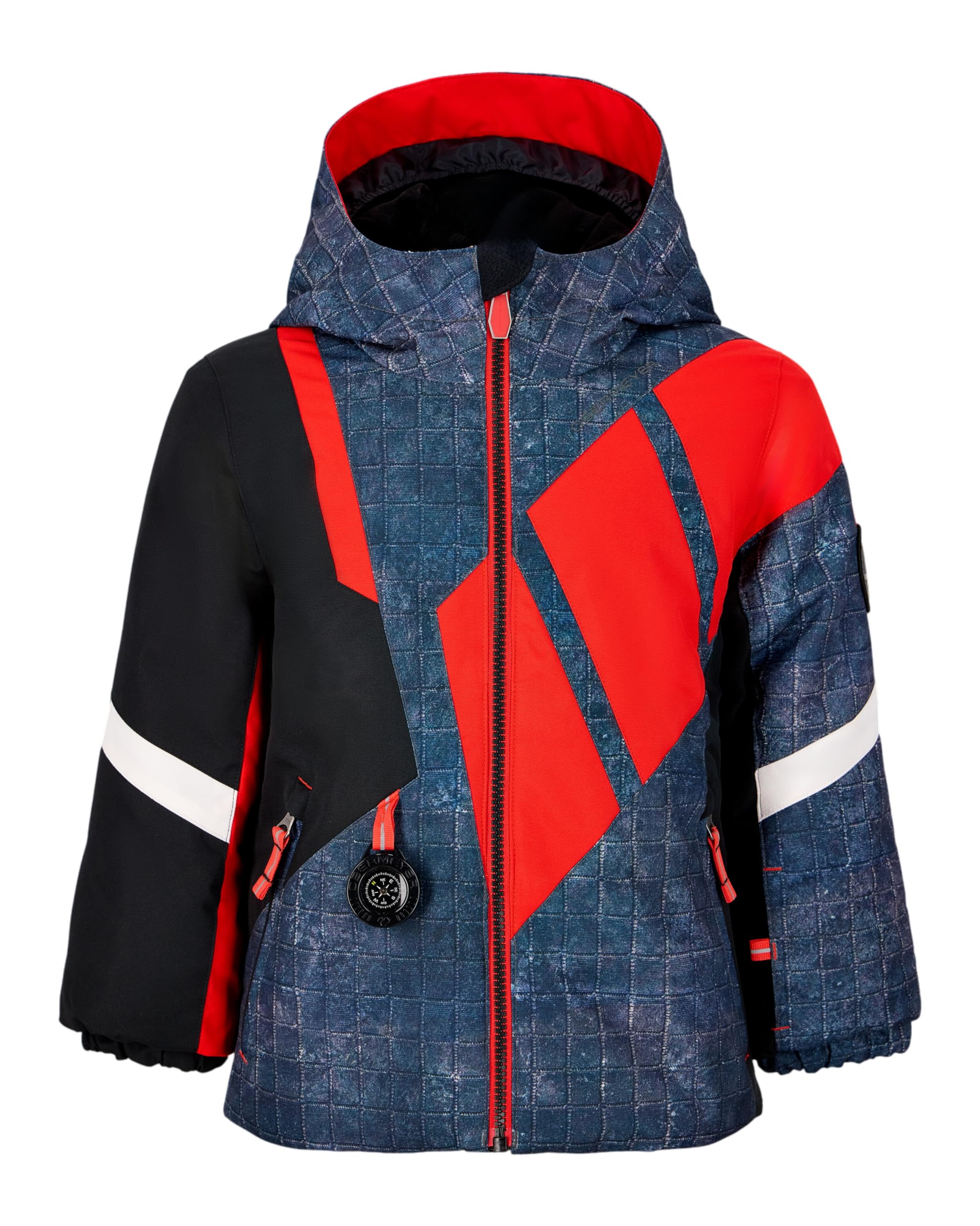 Obermeyer Orb Jacket - Kids Boys - Blue Grey Rippin - Size 8