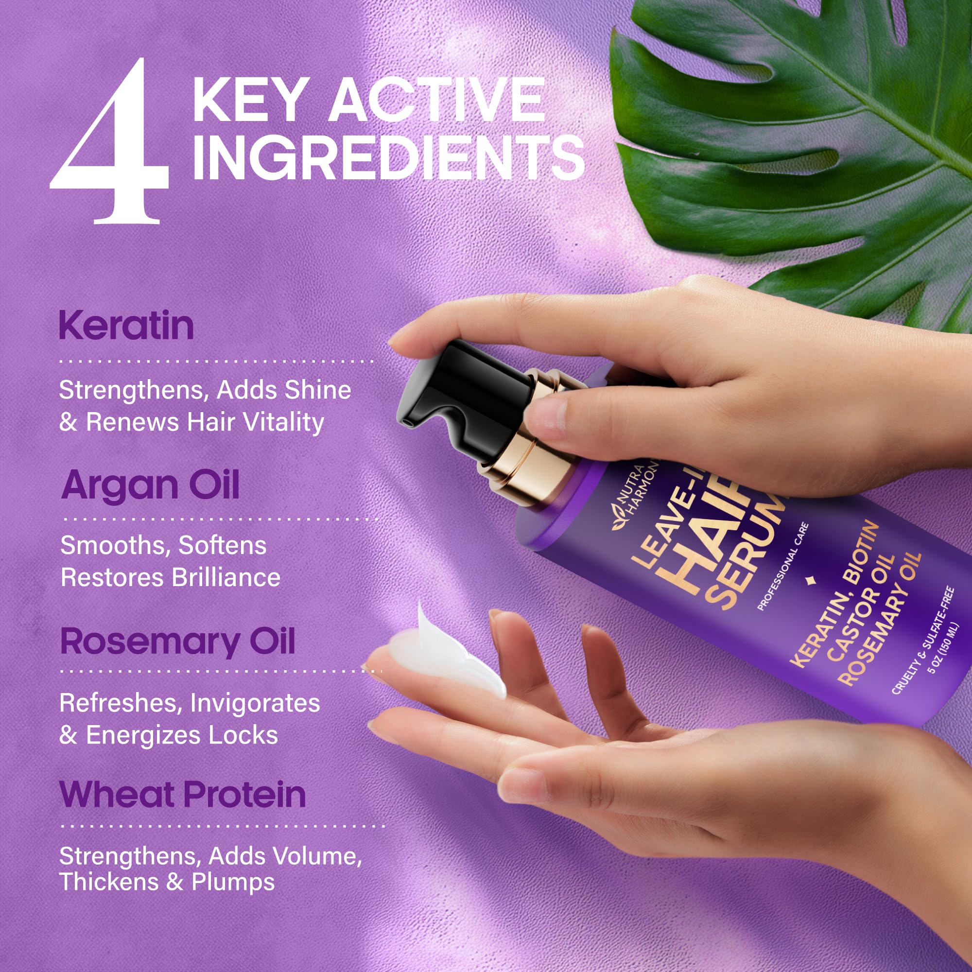 NUTRAHARMONY Hydrating Hair Serum & Repairing Oil Capsules