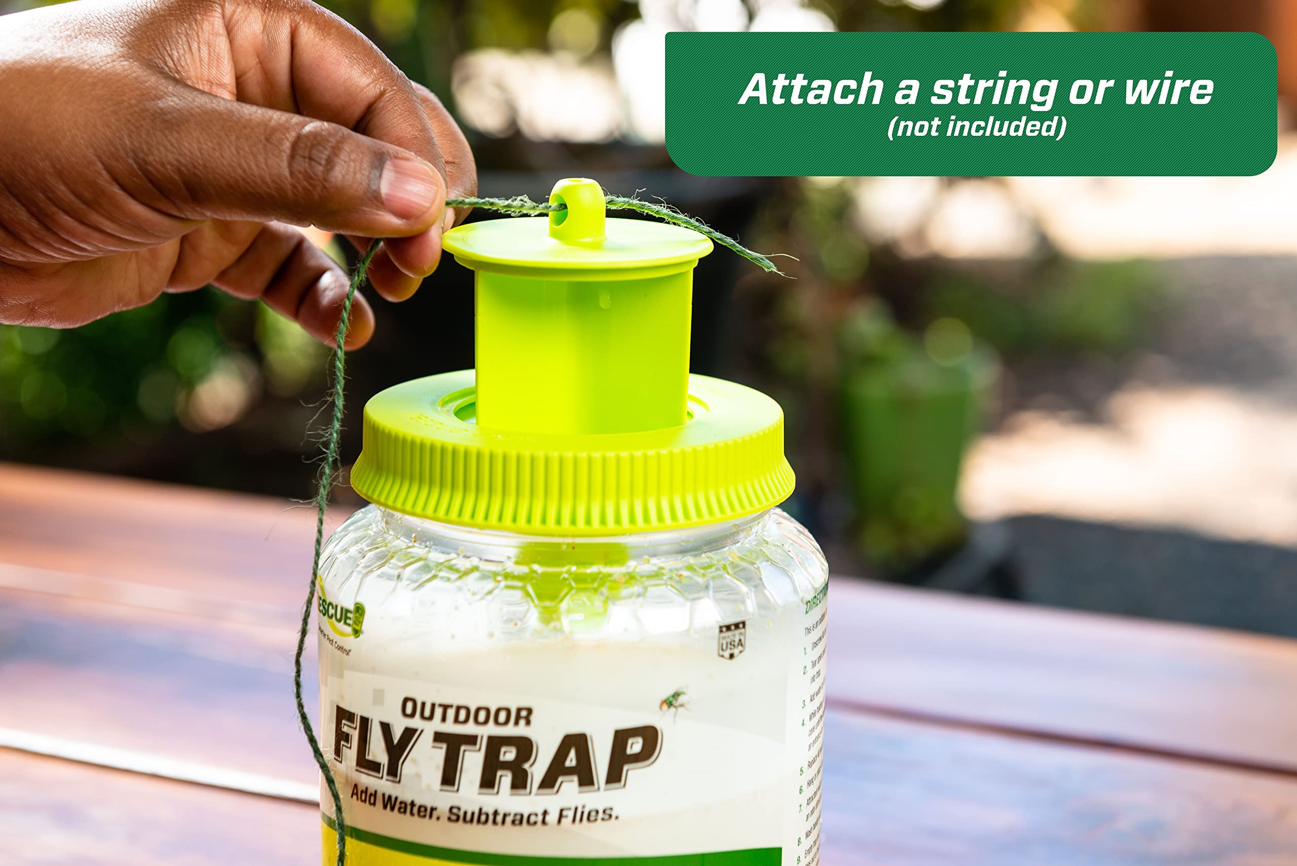 RESCUE! Outdoor Fly Trap - Reusable - 3 Traps