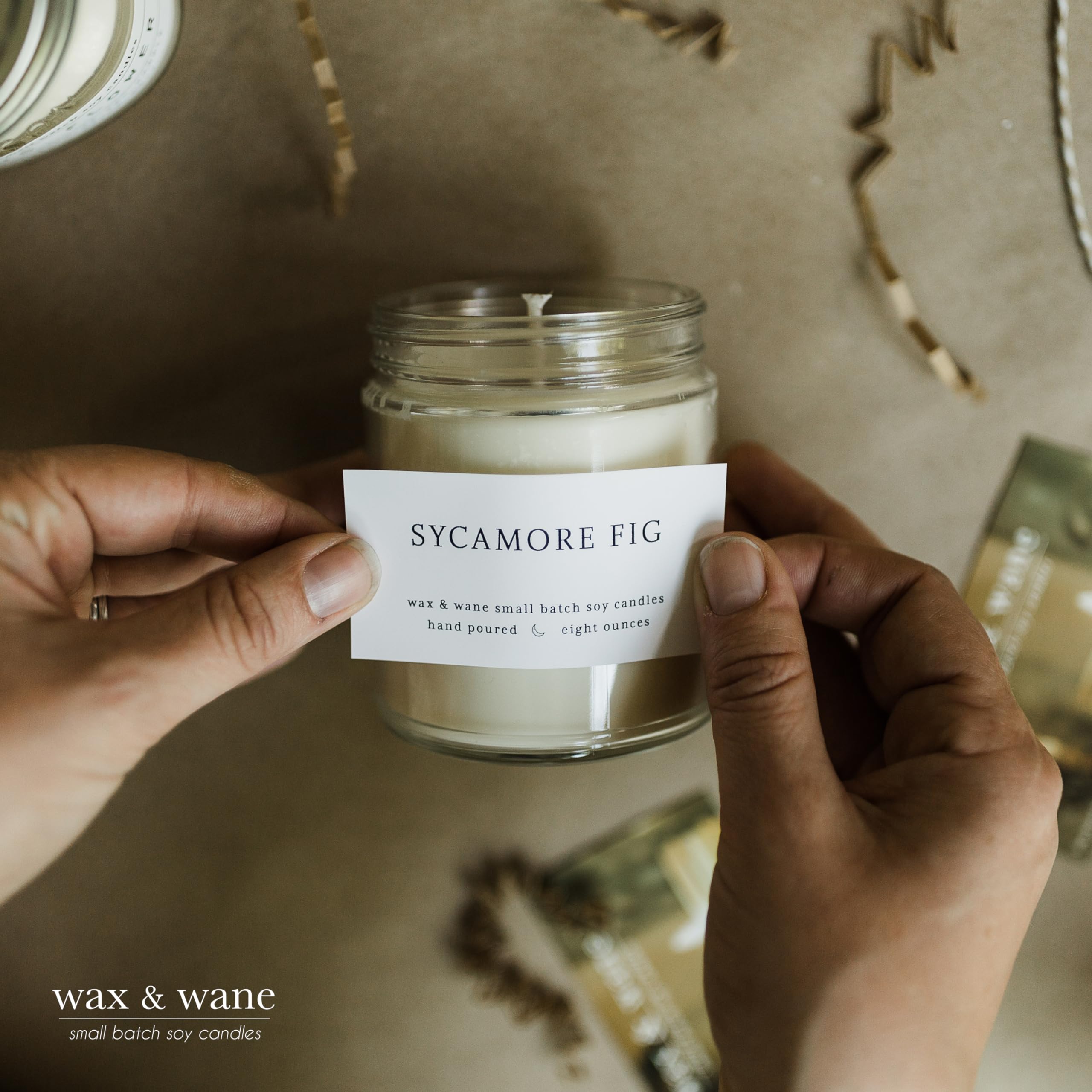 Wax & Wane Signature Line Scented Candle Set of 3-4oz Handmade Candles For Men and Women - Long Burning 25+ Hours Candles For Home, Bedroom, and Bathroom - 100% Natural Soy Candles Made in the USA