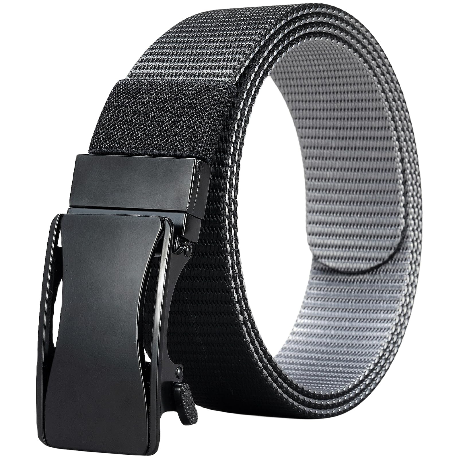 Bakurok Mens Belts Reversible 2 in 1 Web Nylon Ratchet Belts for Men Gift Golf Hiking Hunting 1.38" with Automatic Slide Buckle