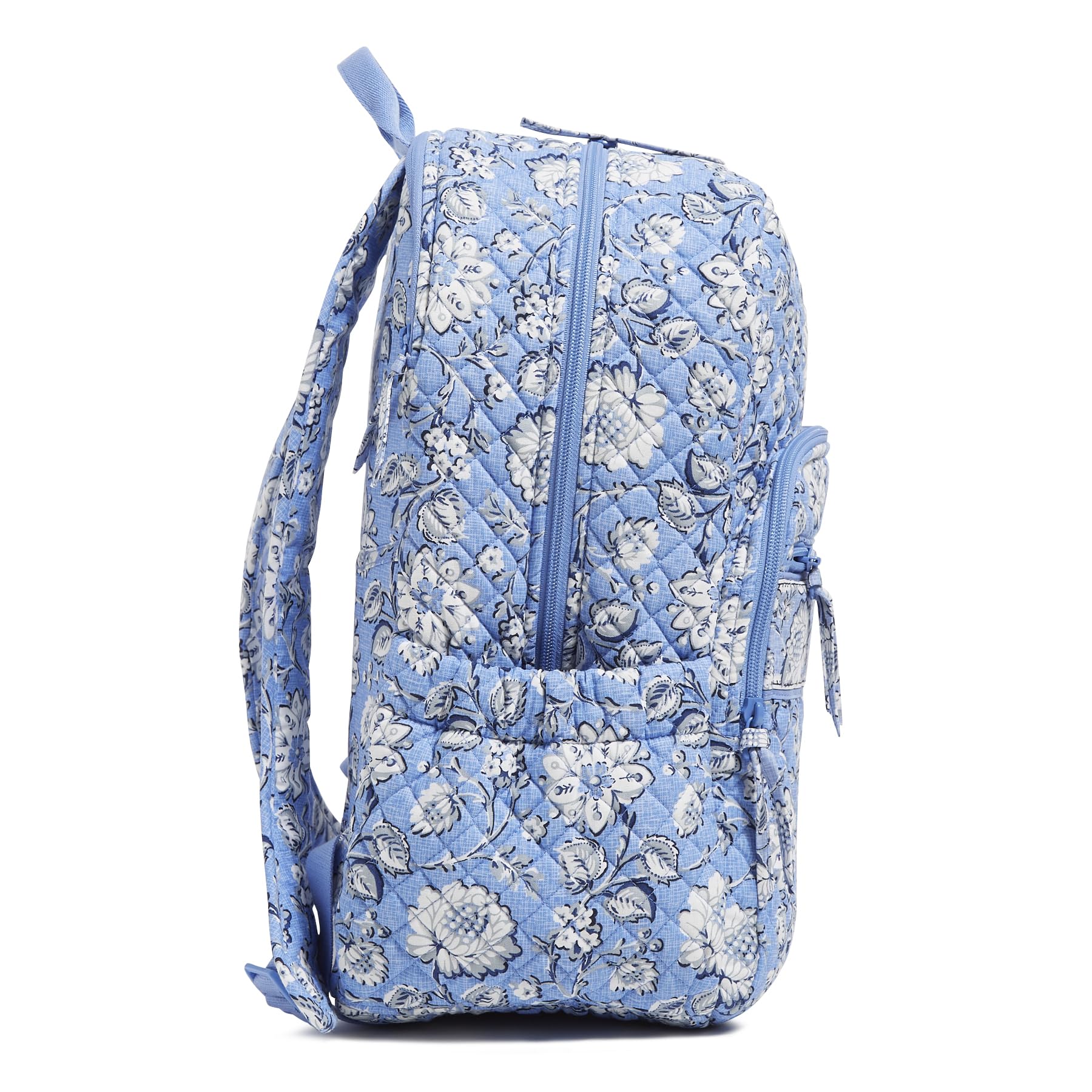 Vera Bradley Cotton Campus Backpack, Sweet Garden Blue