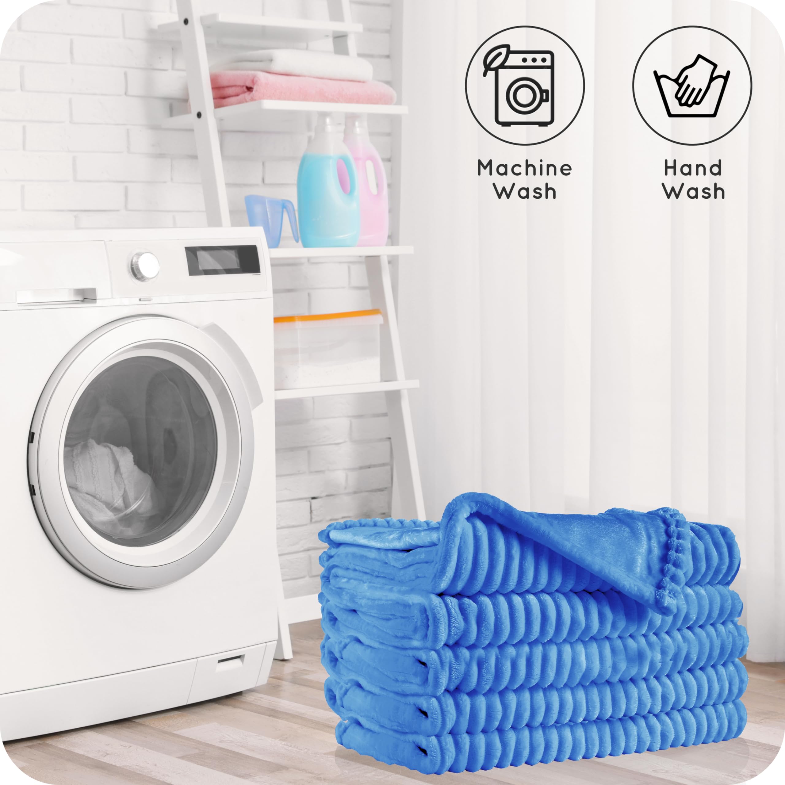 Electric Heated Blanket 72"x84" Full Size with 10 Heating Levels and 12 Hours Auto-Off Large Oversized Heating Blanket with Soft Plush Fabric for Bedding - Sky Blue