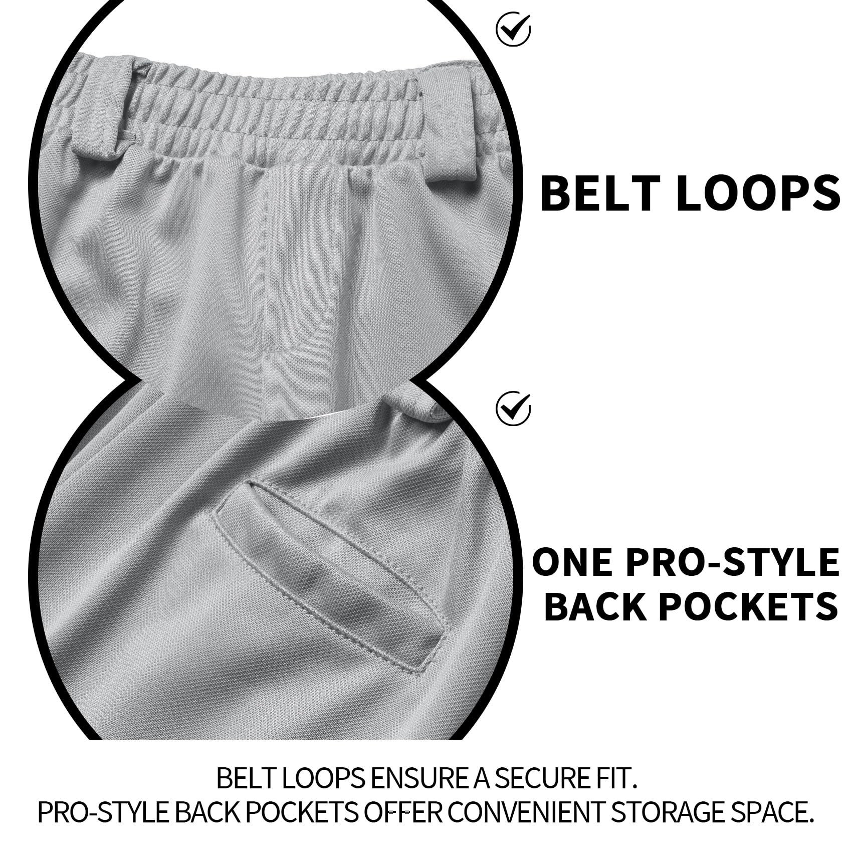 QBK 2T/3T/4T/5T Toddler Baseball Pants Youth Softball Pants Kids Tee Ball Pants for Boy Girl Grey（Grey 4T）