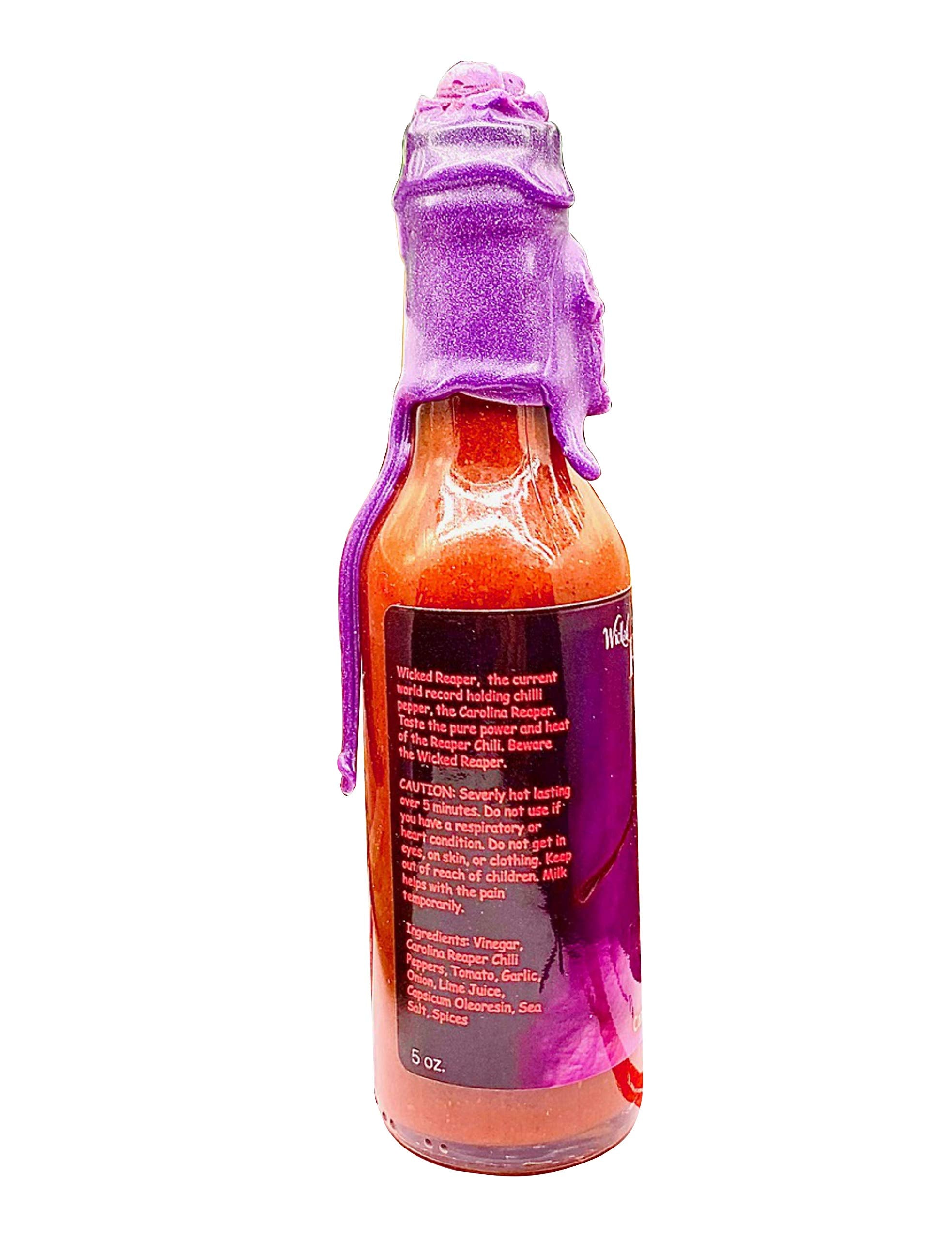 Wicked Reaper Reserve Carolina Reaper Hot Sauce – Purple Edition, 5 oz