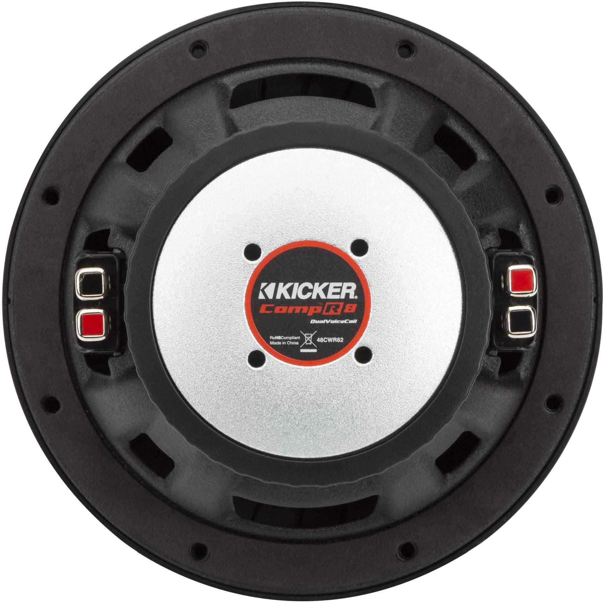 KICKER 48CWR84 CompR 8" Subwoofer, DVC, 4-ohm
