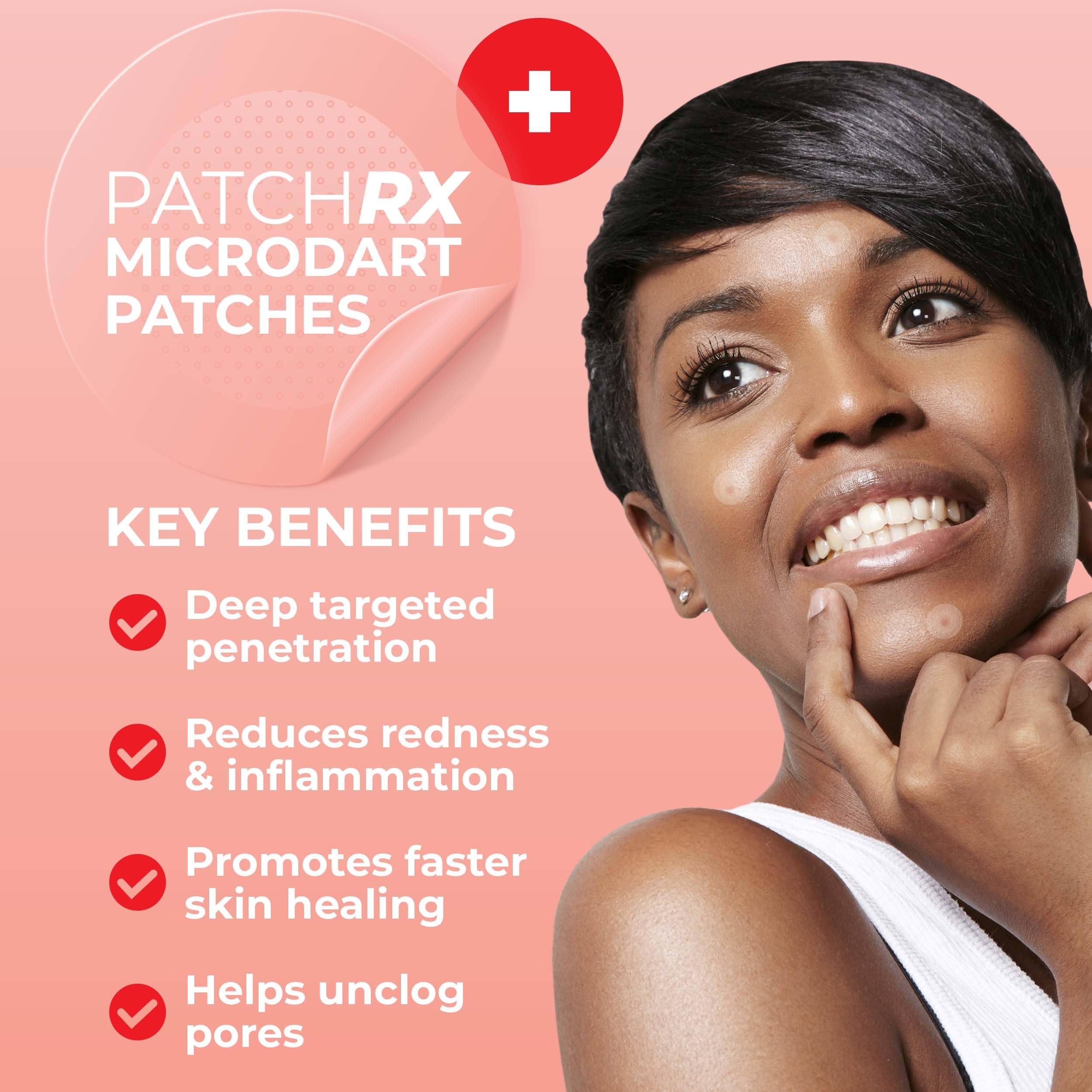 PatchRX Micro Needle Pimple Patch (18 Pack) - Hydrocolloid Micropoint Pimple Patch For Acne & Cystic Pimples, Eliminate Pimples Overnight, Microdart Pimple Patch, Micro Dart Pimple Patches