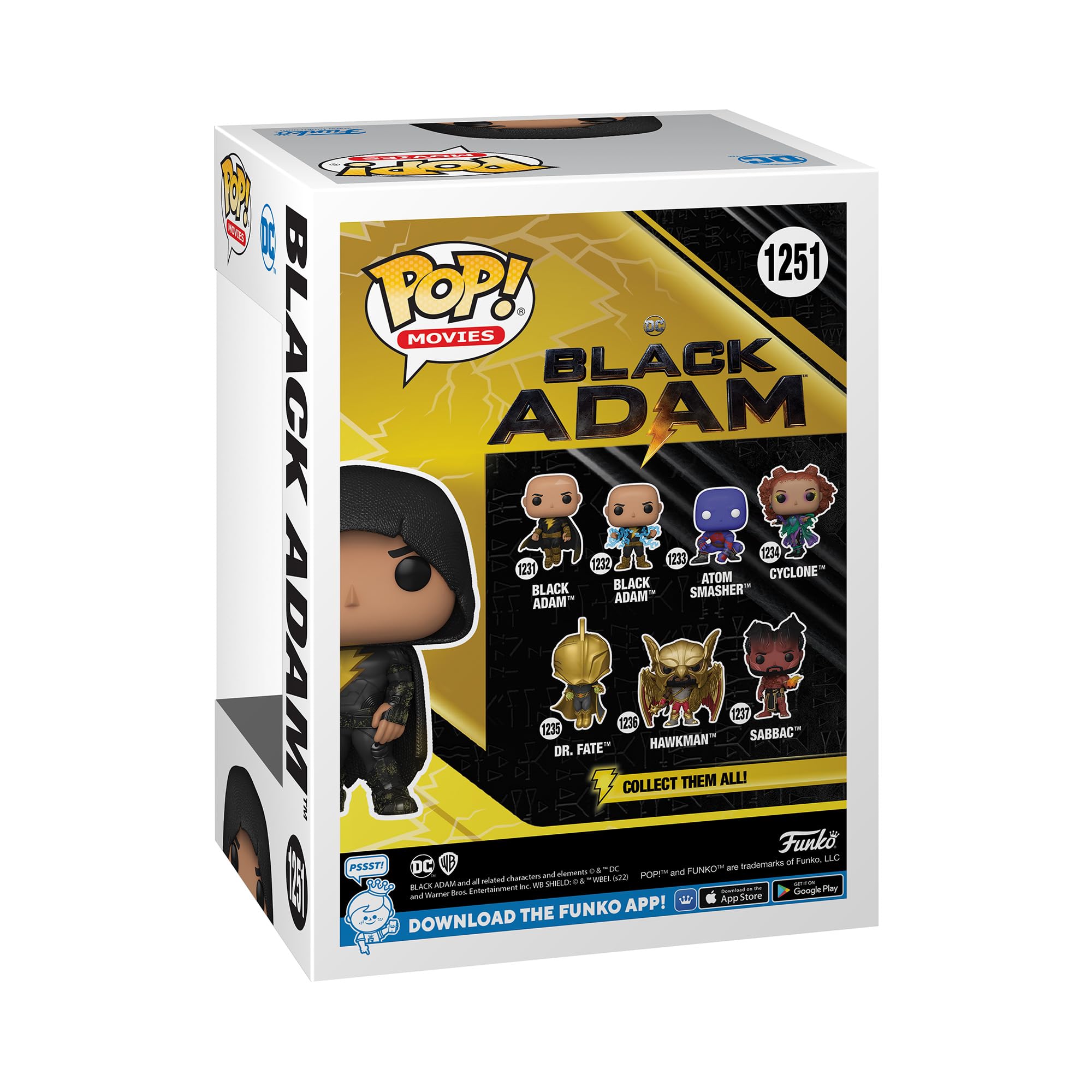 Funko Pop! Movies: Black Adam - Black Adam, Winter Convention Exclusive