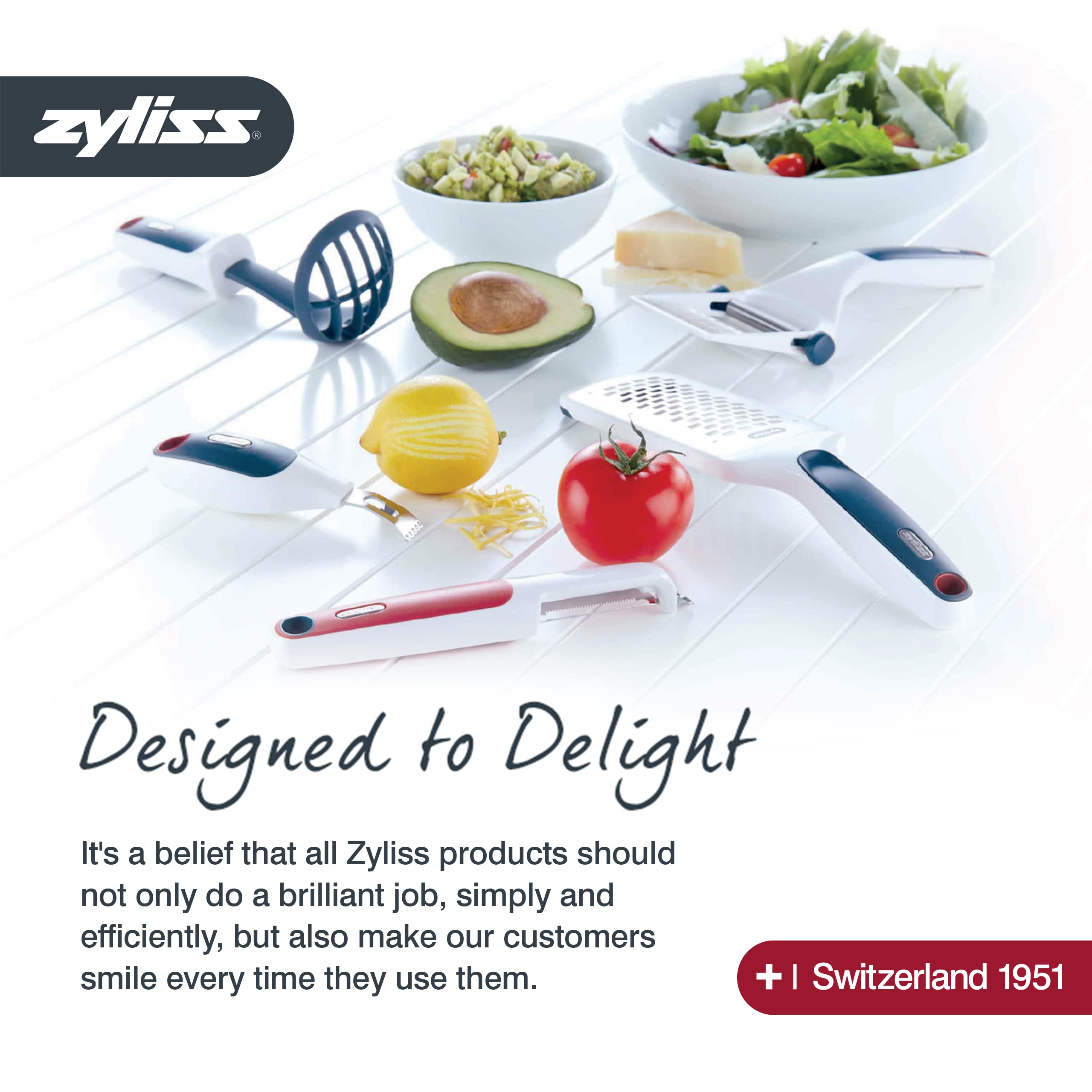 Zyliss Utility Kitchen Knives with Sheath Covers - Dishwasher Safe - Stainless Steel Kitchen Knives Perfect for Cutting Meat, Vegetables & Fruit - 5.25" Utility Knife