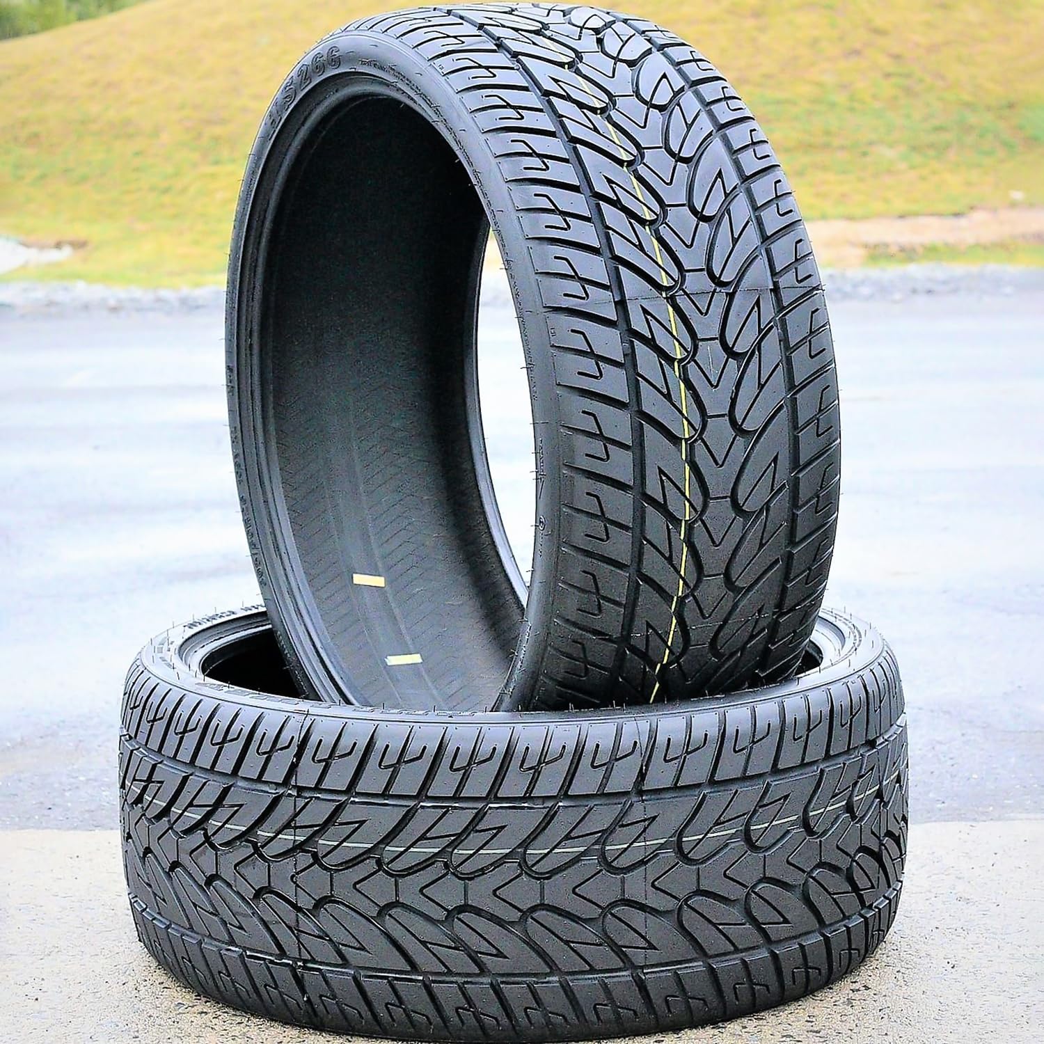 Set of 2 (TWO) Fullway HS266 All-Season Truck/SUV Performance Radial Tires-305/35R24 305/35/24 305/35-24 112V Load Range XL 4-Ply BSW Black Side Wall UTQG 420AA