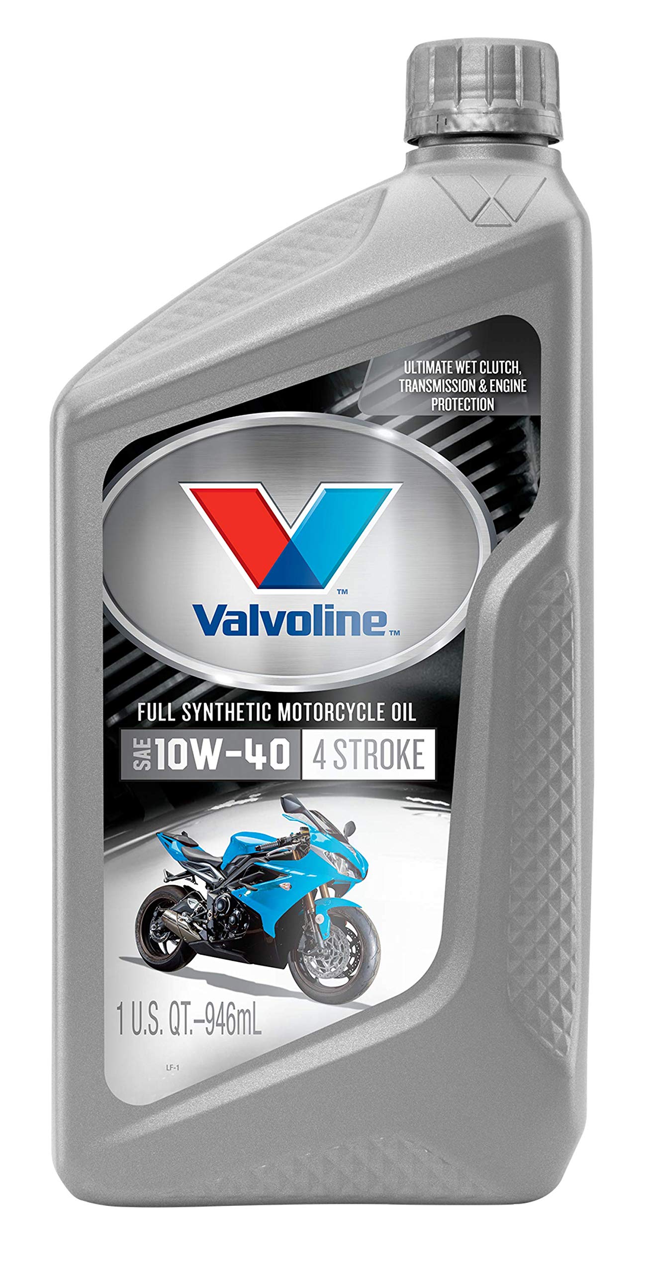 Valvoline 4-Stroke Motorcycle Full Synthetic SAE 10W-40 Motor Oil 1 QT