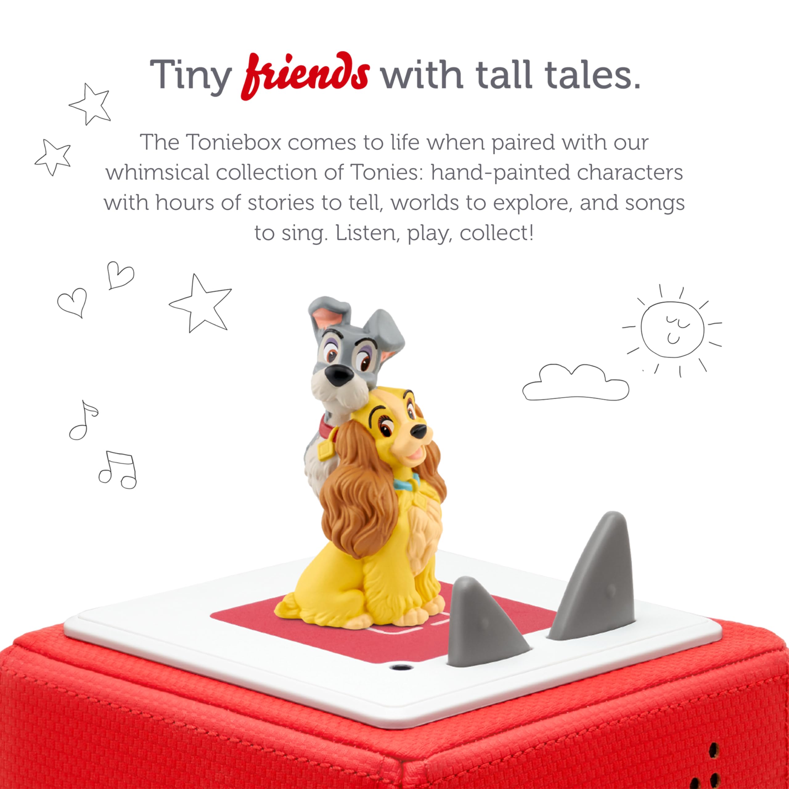 Tonies Lady and The Tramp Audio Toy Figurine from Disney