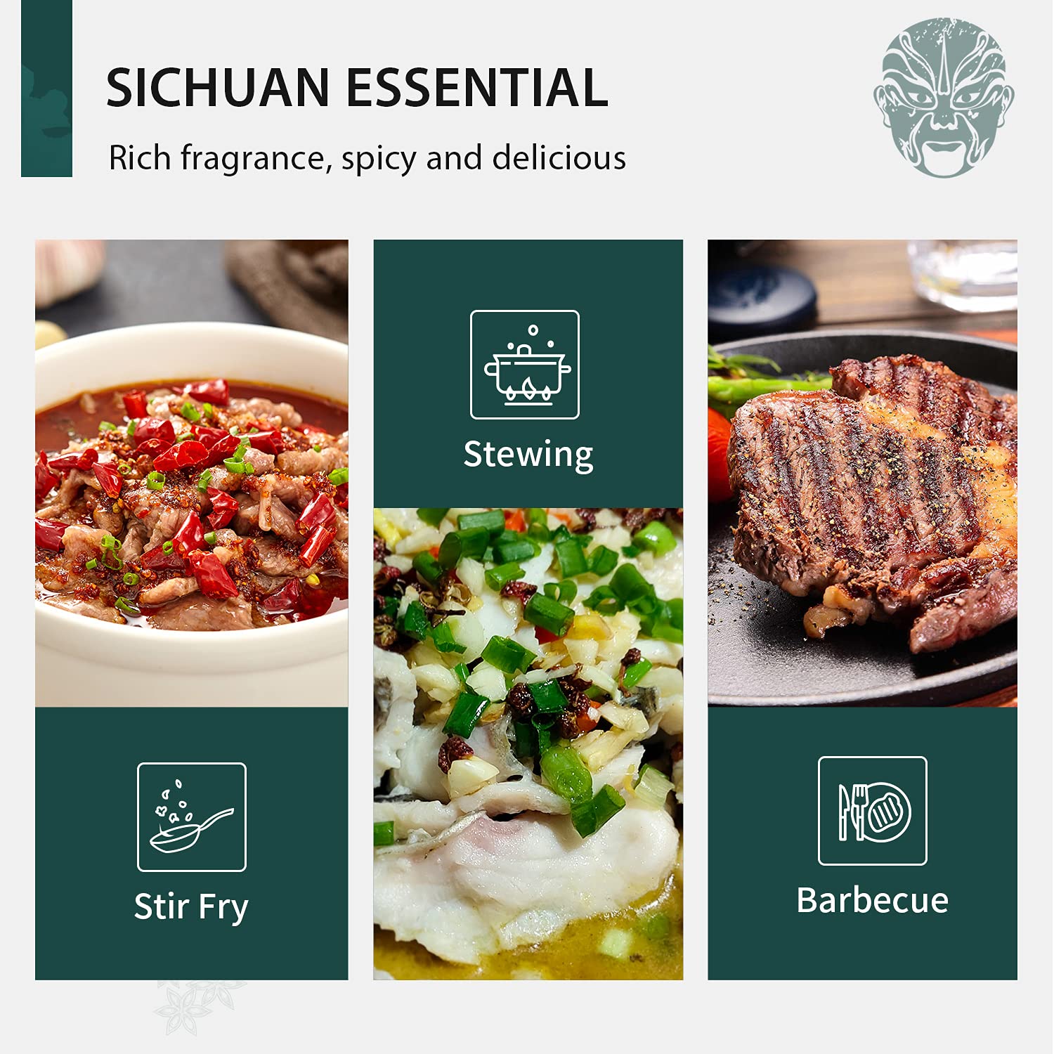 Soeos Sichuan Peppercorns, 8oz(227g), Authentic Szechuan Red Peppercorn, Numbing and Tingle Effect, Less Seeds, Strong Flavor, Essential for Mapo Tofu, Kung Pao Chicken and Asine Cusine