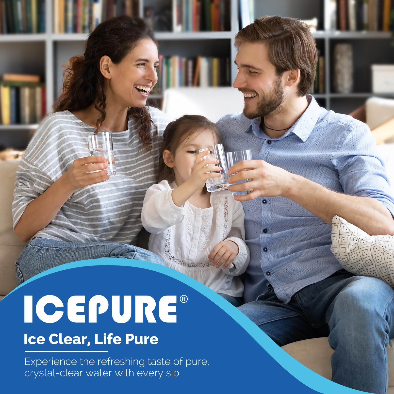 ICEPURE 4396508 Replacement for Whirlpool 4396510, EDR5RXD1, PNL240V, 4396508p, 4396547, 4392857,LC400V, WF-NLC240V,46-9010, Everydrop Filter 5 Refrigerator Water Filter,3PACK