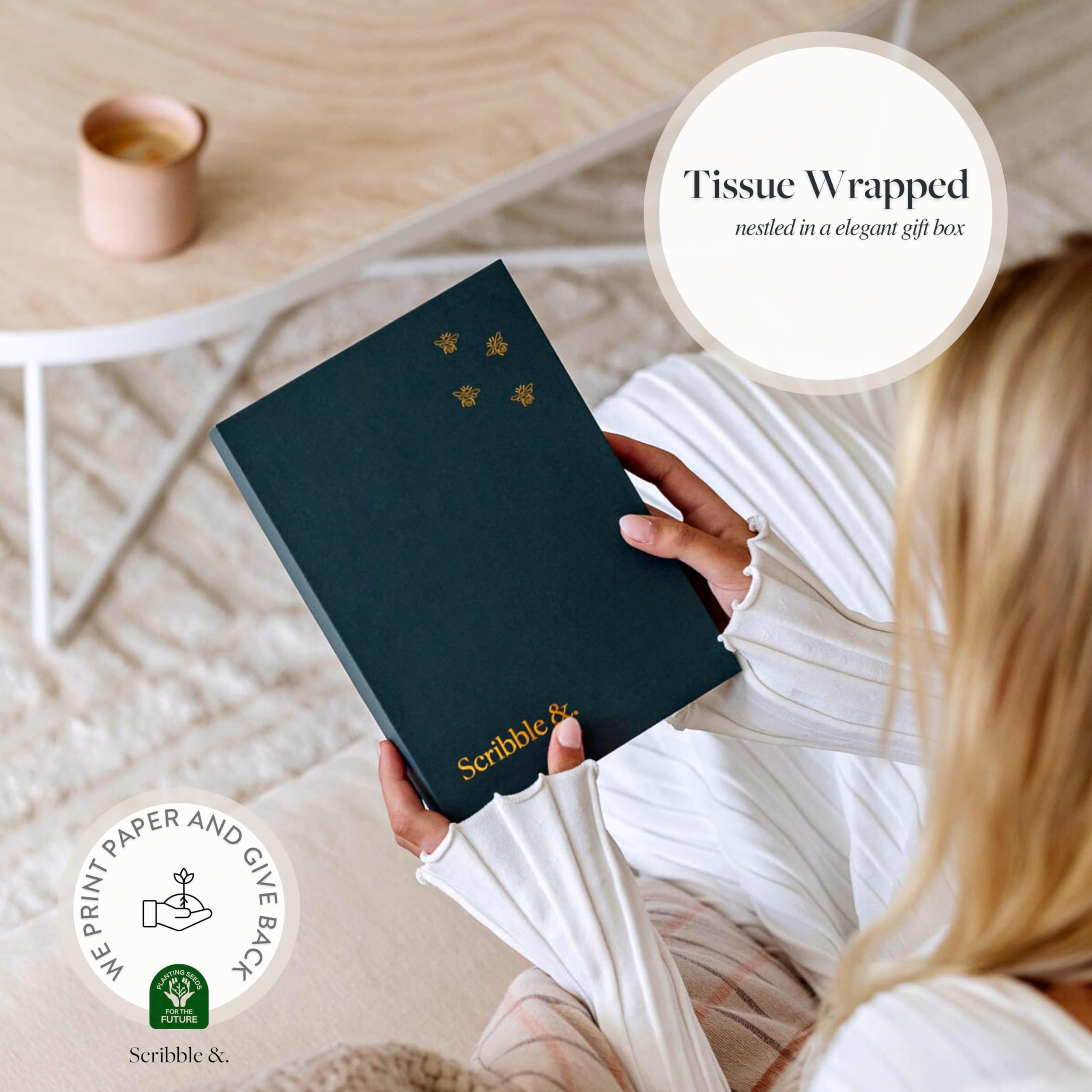 Award Winning Scribble & Dot® Wedding Planner Book and Organizer for the Bride | Tissue Wrapped in a Gift Box | Cushioned Cover & Thick Pages | This Elegantly Designed Planner Allows you to Plan Every Detail