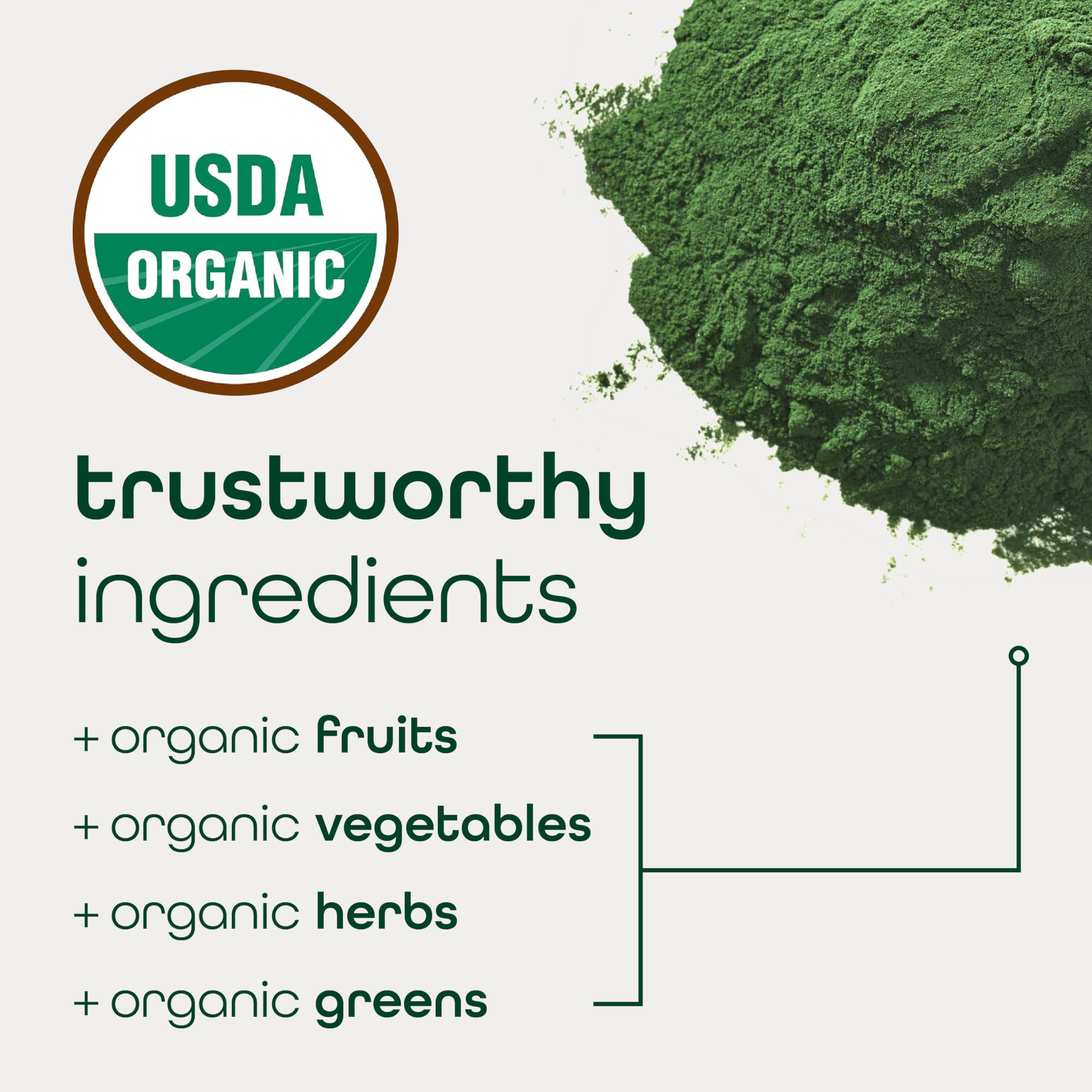 Zena Nutrition Organic Supergreens Greens Powder, 70+ Superfoods, Mixed Berry, 30 Drink Mix Packets + Pure Colostrum Capsules, 1500mg Supplement, 1 Month Supply, 90 Capsules