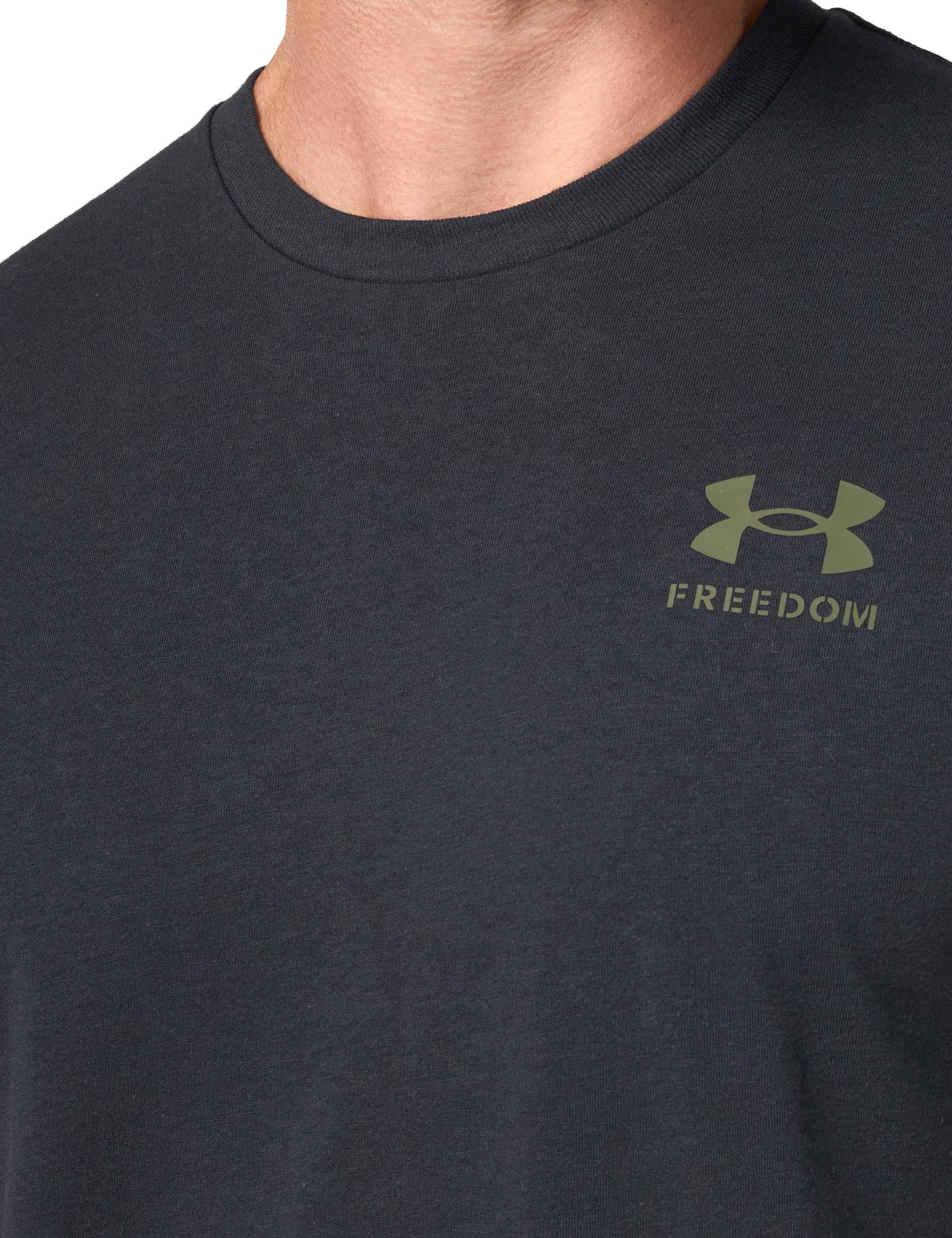 Under Armour Mens Freedom Graphic Short Sleeve T-Shirt, (001) Black/Marine OD Green-New, 3X-Large