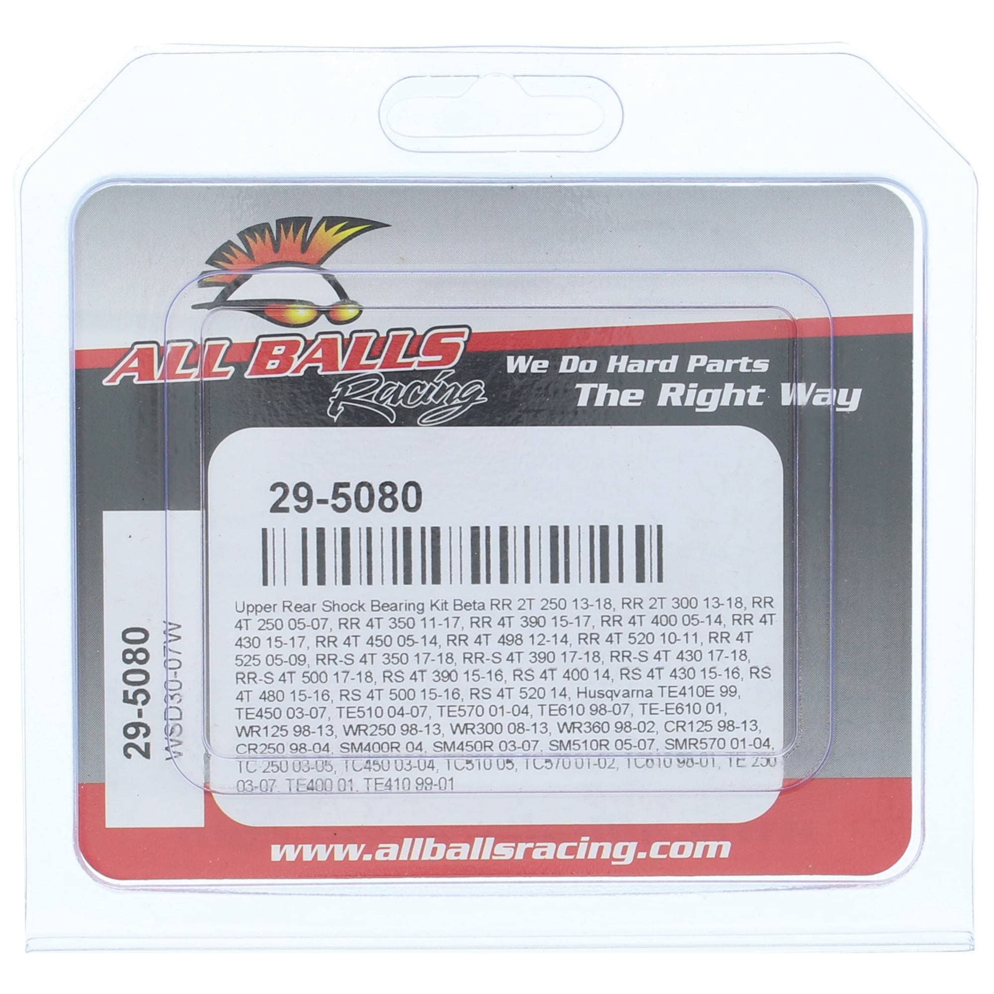 All Balls Racing 29-5080 Rear Shock Bearing Kit Compatible with/Replacement for Husqvarna CR 125 1998-2013, CR 250 1998-2004, SM 400 R 2004