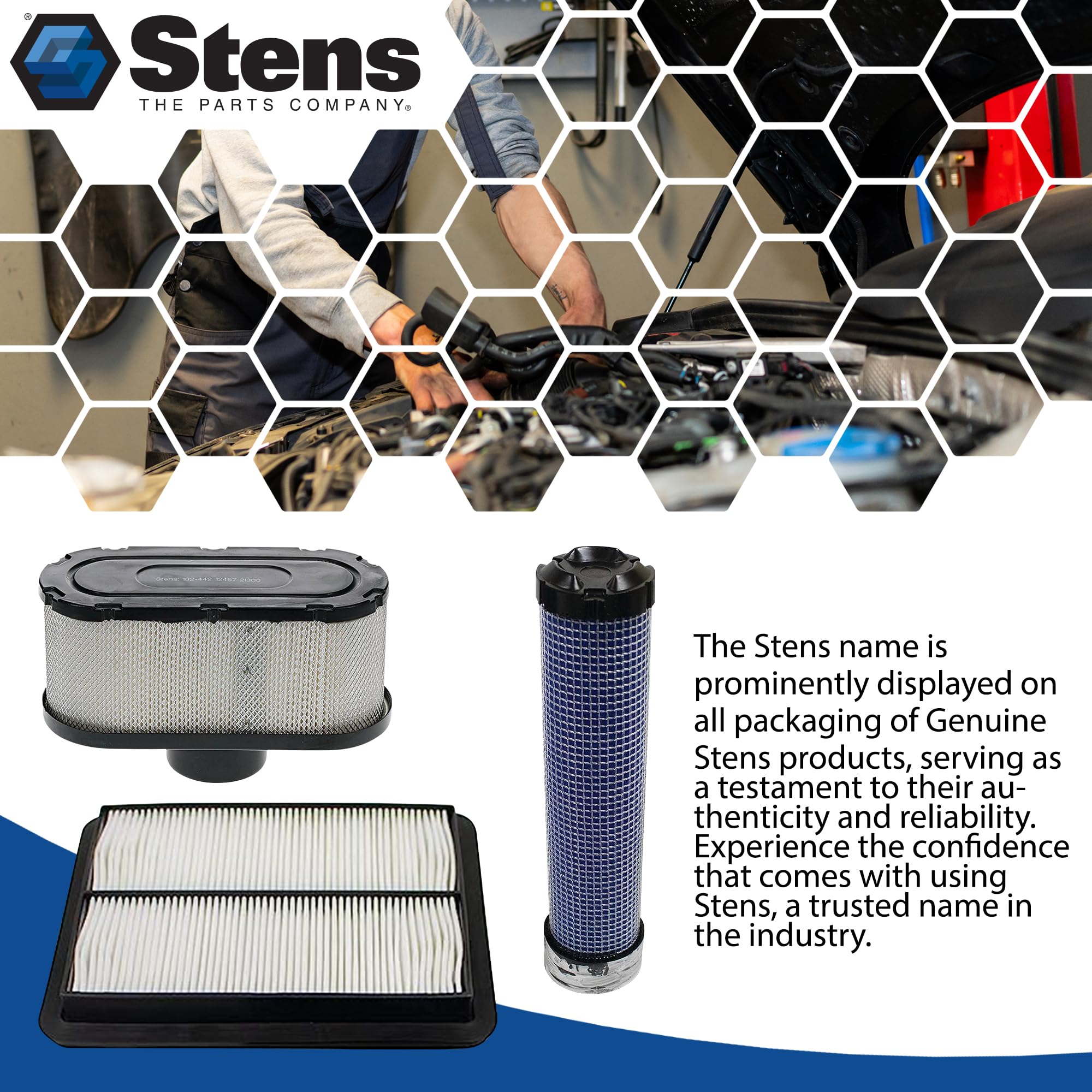 Stens Air Filter 605-307 for Echo 13030039730