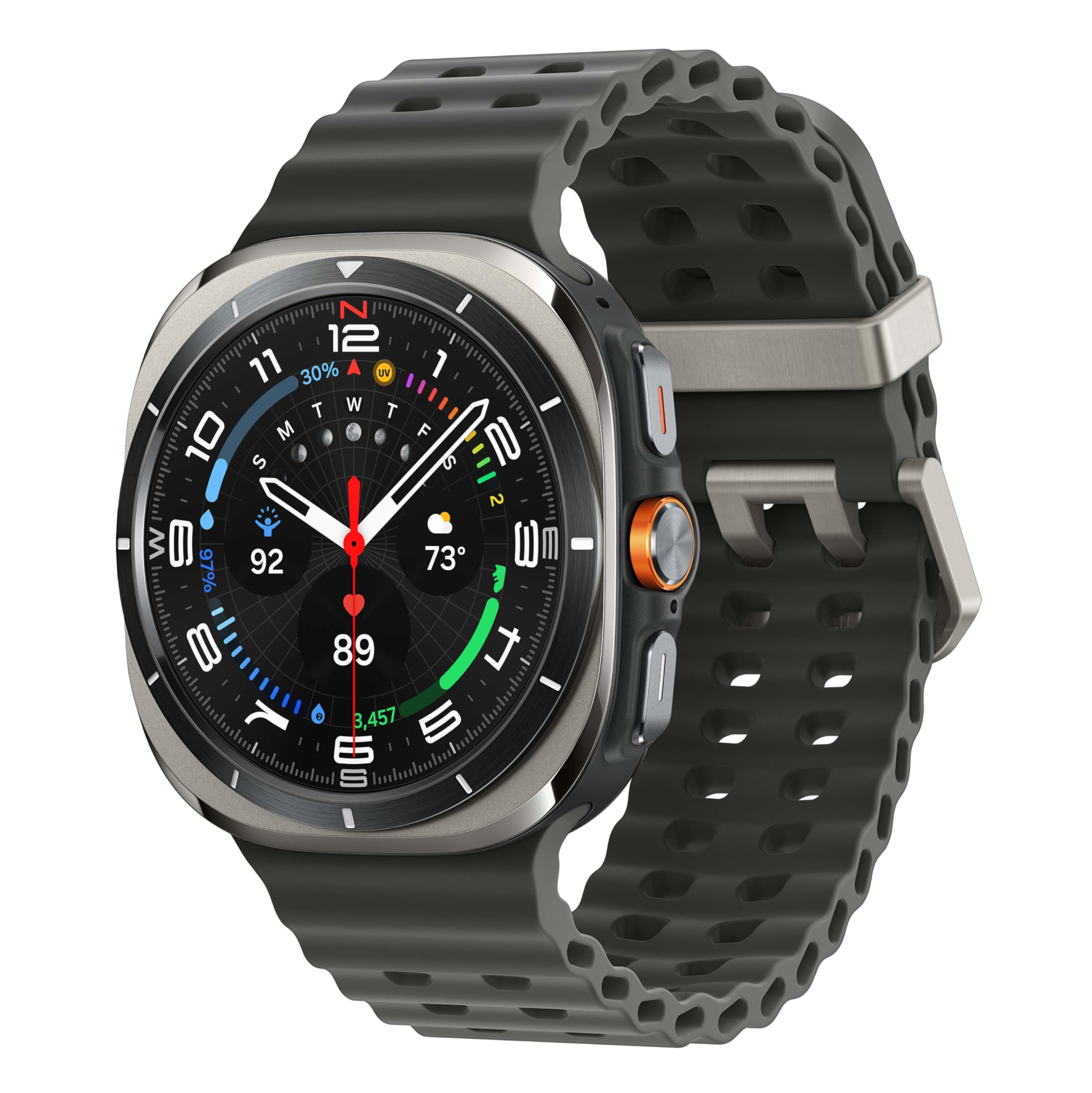 Samsung Galaxy Watch Ultra (2024) 47mm LTE AI Smartwatch w/Energy Score, Wellness Tips, Heart Rate Tracking, Sleep Monitor, Fitness Tracker, GPS,Titanium Silver [US Version, 1Yr Manufacturer Warranty]