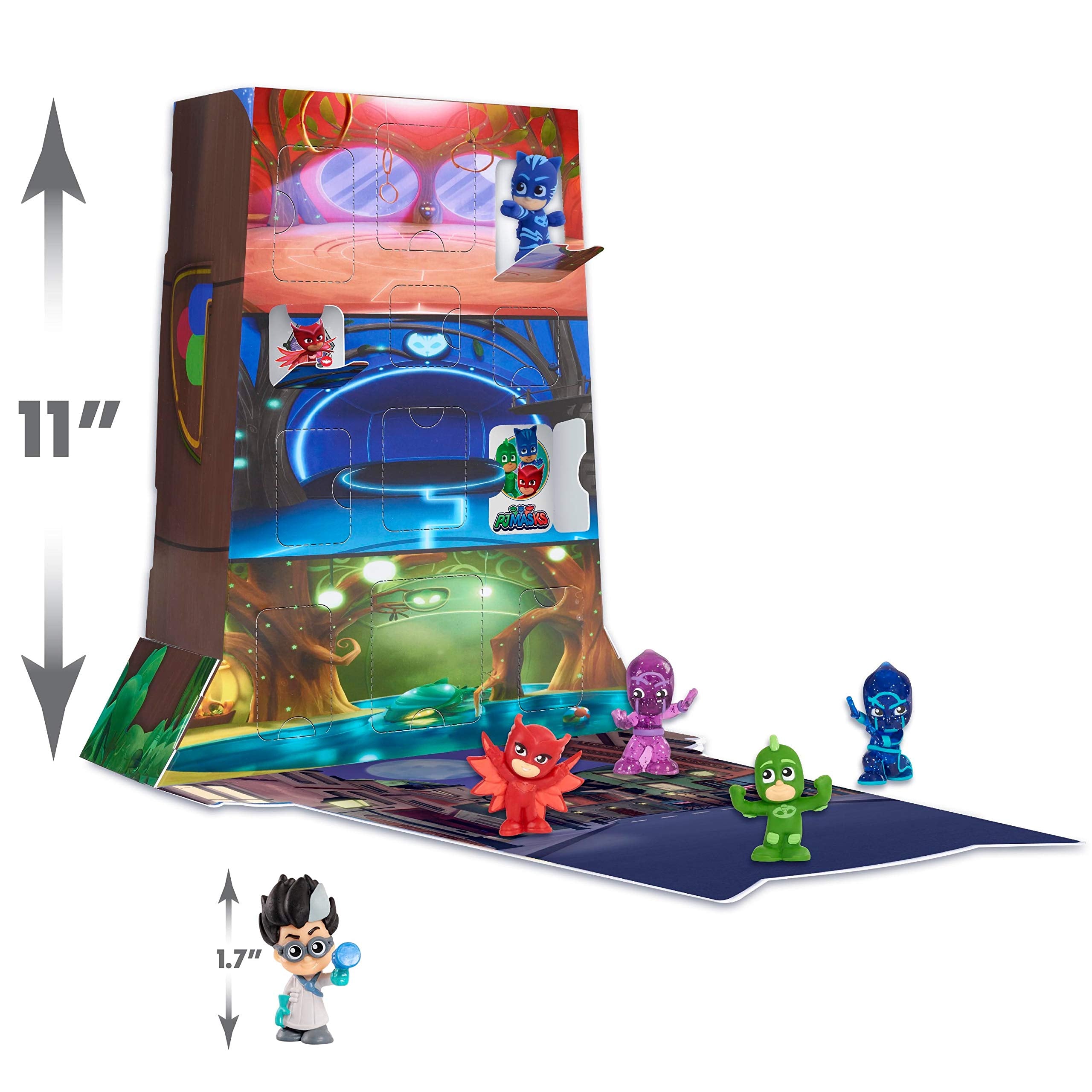 PJ Masks Night Time Surprise Micros Figures HQ Box Set - Box 1, Kids Toys for Ages 3 Up by Just Play