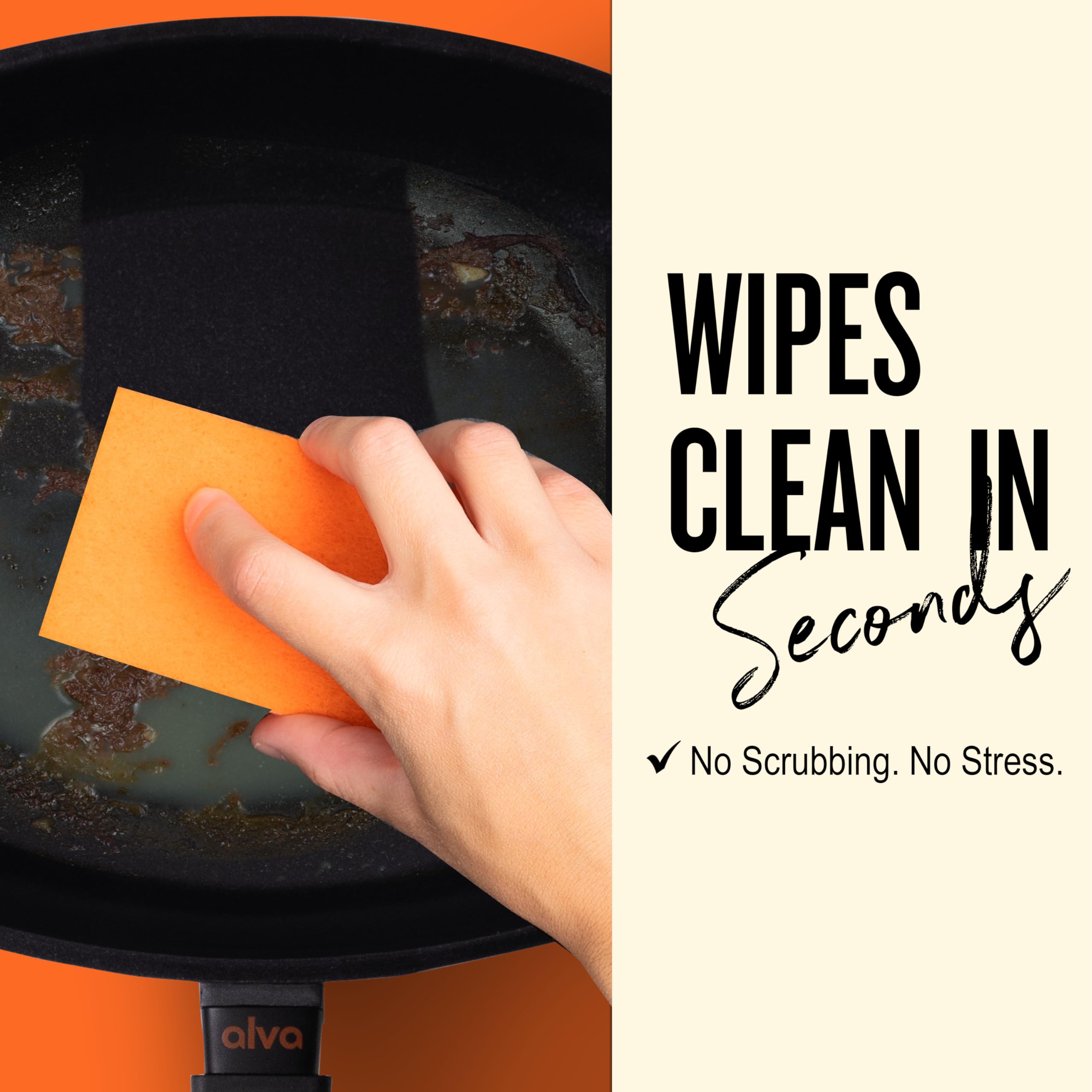 Alva Energy Nonstick Ceramic Fish Pan 13.7" - Lightweight, Easy to Clean and Made without PFAS, PFOA & PTFE - Induction and All Stovetop Compatible with Even Heat Distribution