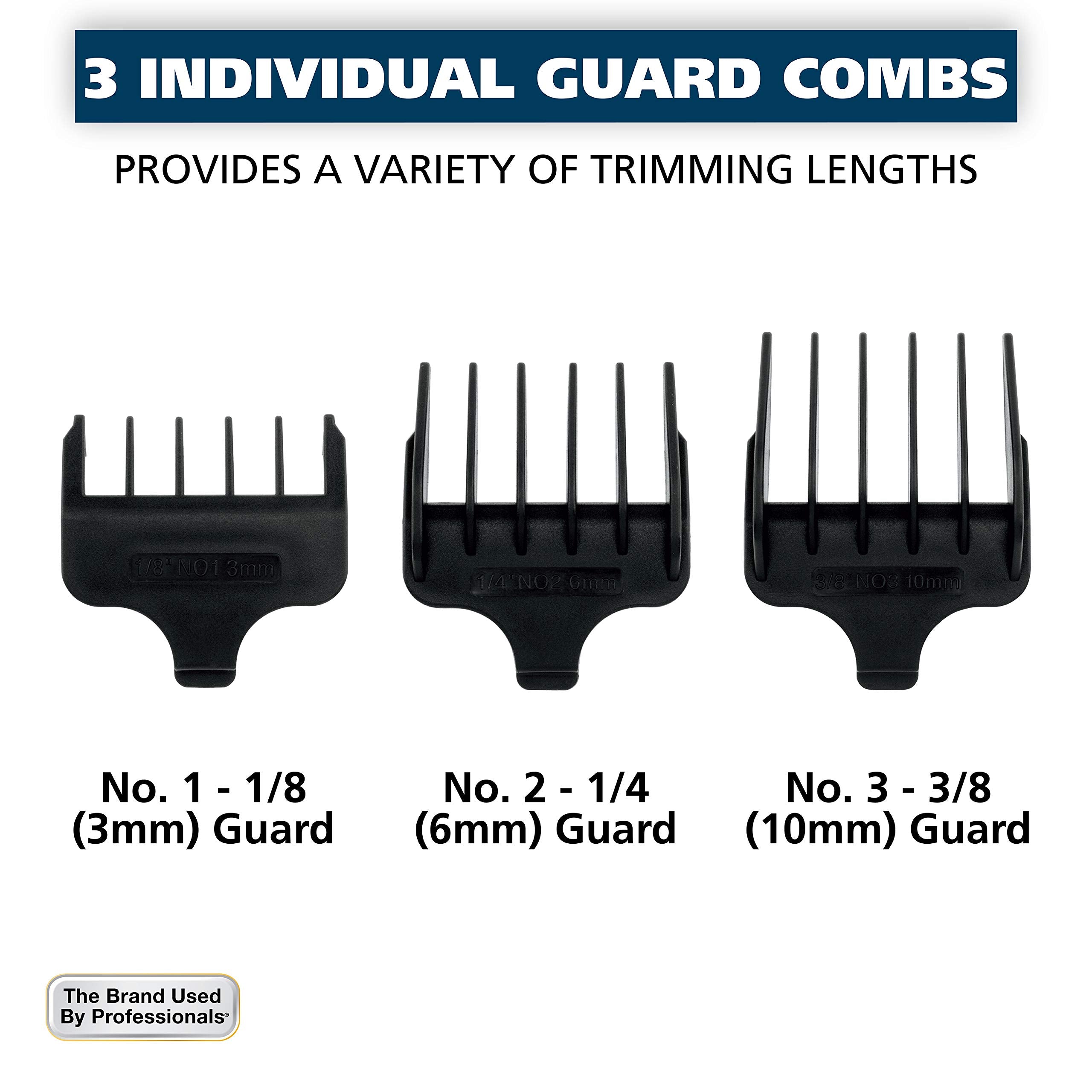 Wahl T-Pro Corded Compact Men's Beard Trimmer with Diamond Finished T Blade for Bump Free Precision Outlining, Detailing, and Trimming - Model 9307-300