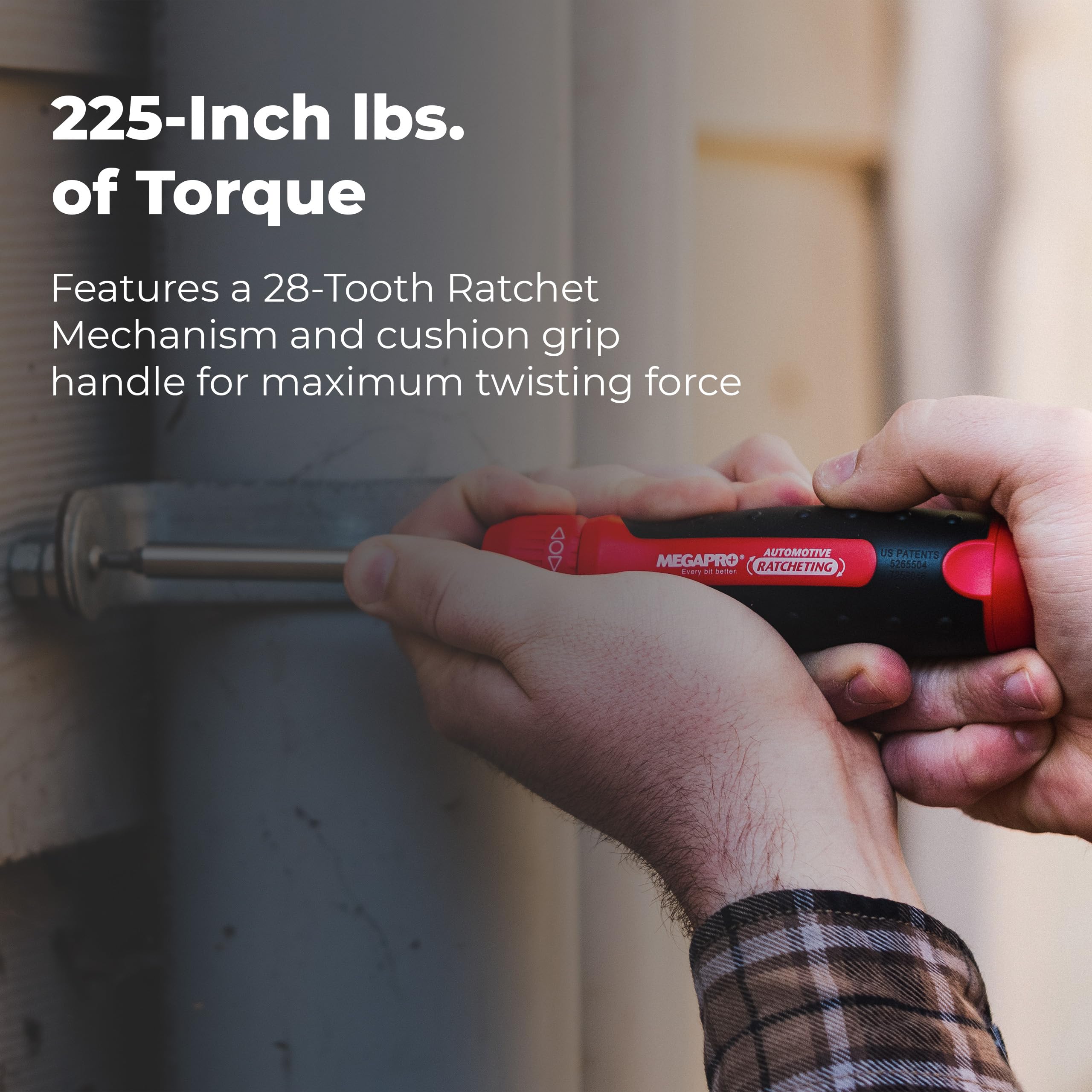 MegaPro 211R1C36RD 1" 13-In-1 Ratcheting Automotive Driver Bits in Red