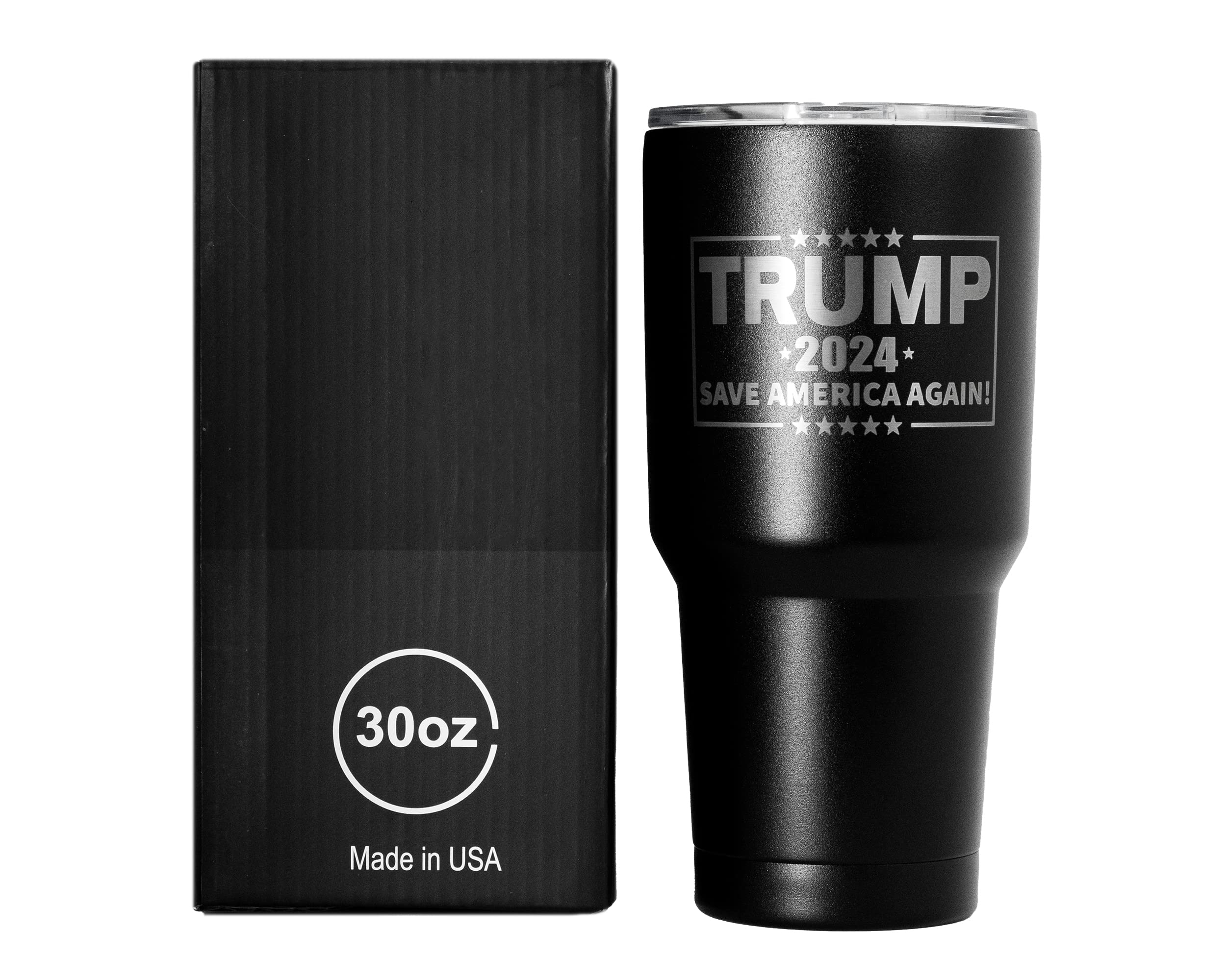 Trump 2024 Travel Coffee Mug - Double Wall Vacuum Insulated Stainless Steel Coffee Thermos 30 Oz Tumbler - Republican Tumbler Tea Mug Patriotic Gift (trump 2024)