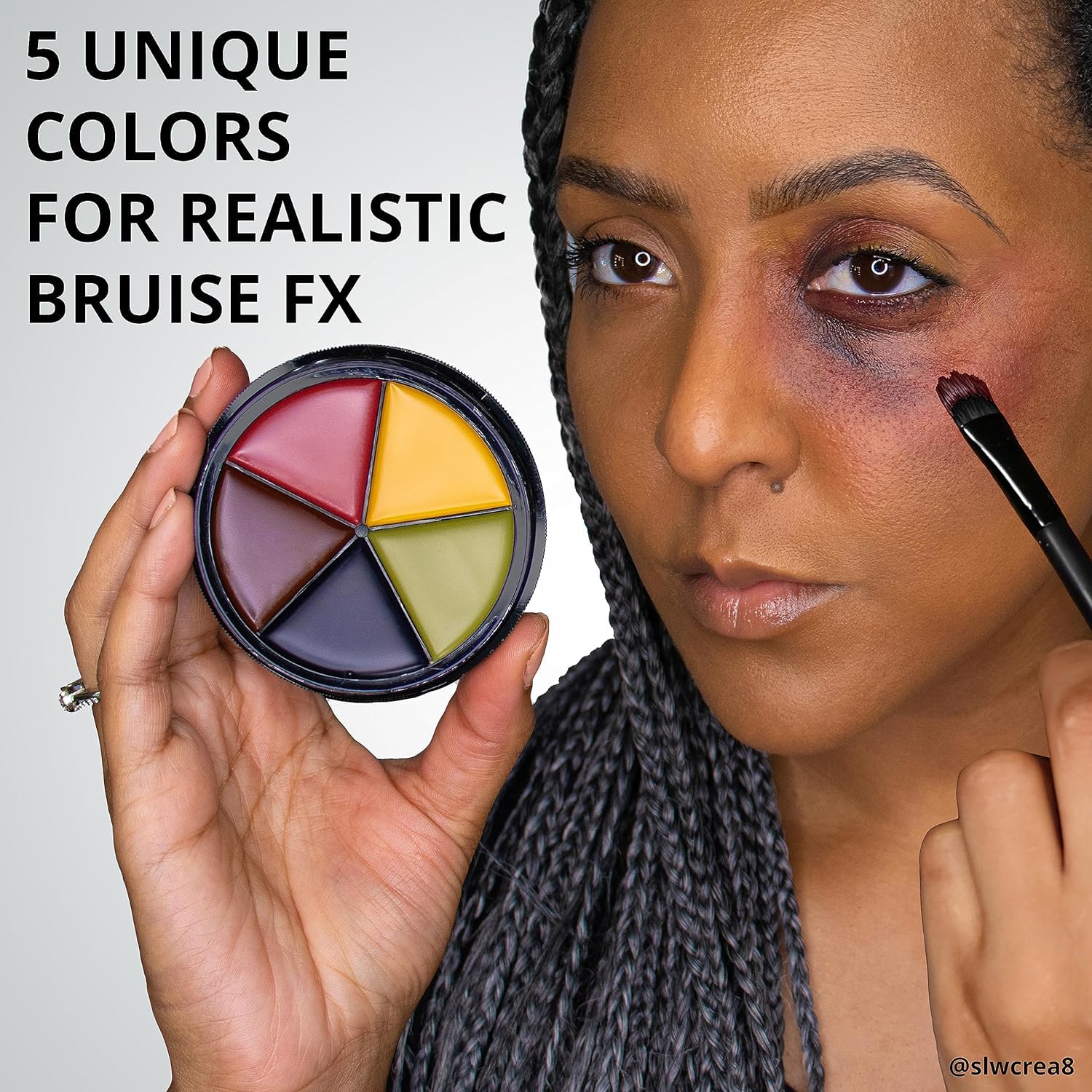Mehron Makeup ProColoRing Bruise 5 Color Wheel for Special Effects & Movies | Bruise Makeup Kit | SFX Paint | Halloween Special Effects