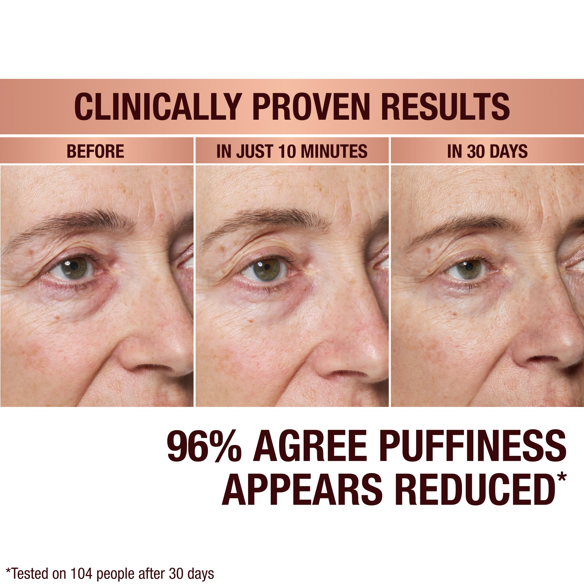 Charlotte Tilbury Hollywood Skin Secrets Under Eye Patches - Radiance-Boosting Eye Patches for Puffy Eyes and Dark Circles - Infused with a Non-Slip & Non-Drip Cooling Hydrogel Cushion