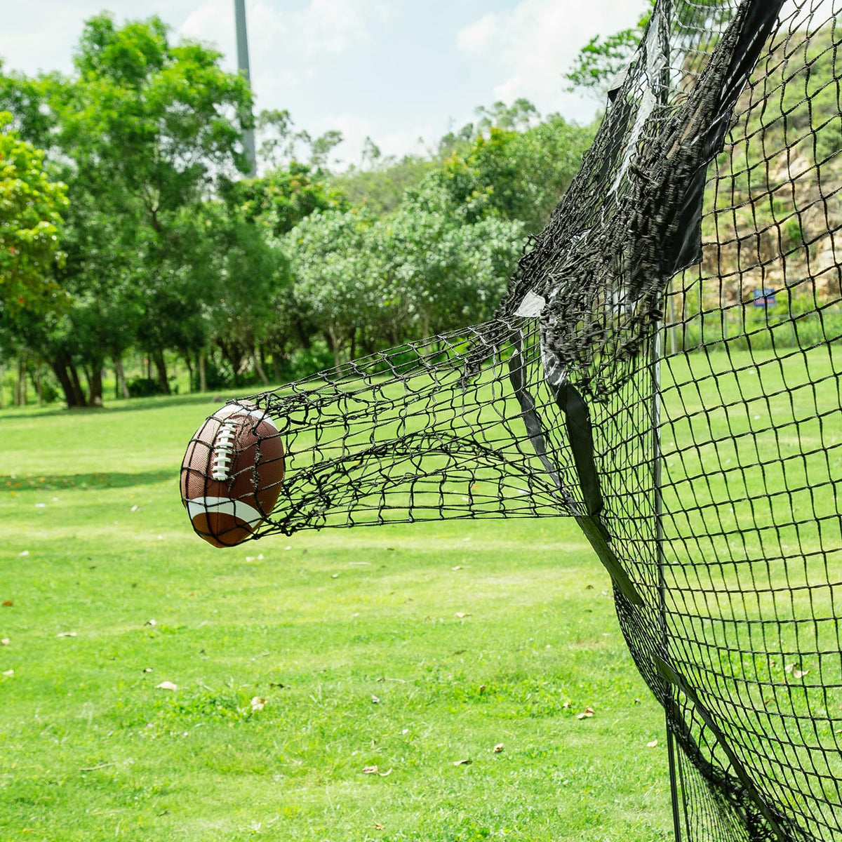 BaseGoal 6x6 Ft Football Nets for Throwing,Football Target,Quarterback Training Equipment with 4 Target Pockets for Improving Football Accuracy Throwing