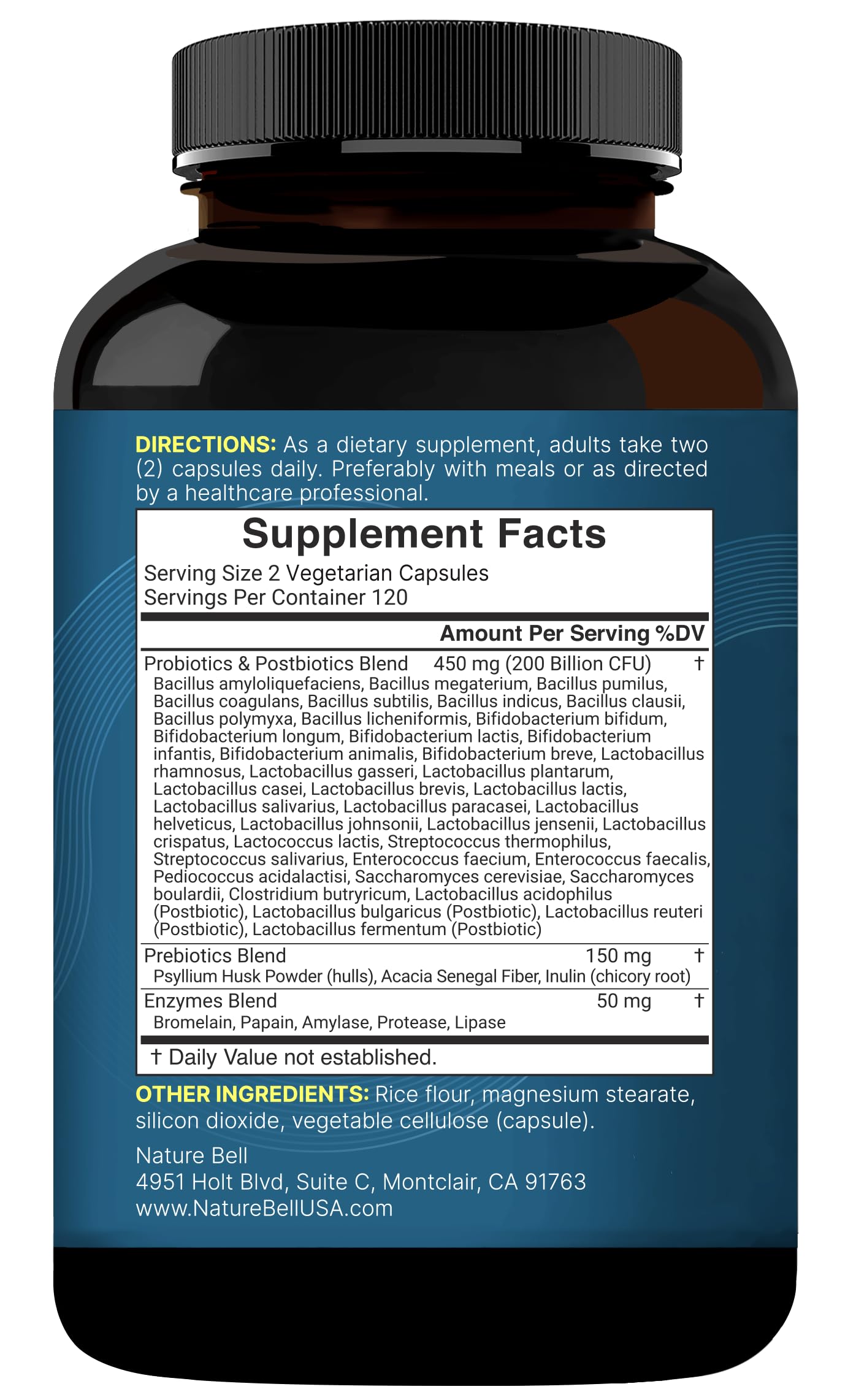 Probiotic 200 Billion CFU – 40 Strains Per Serving | 240 Veggie Capsules with Prebiotics and Probiotics for Digestive Health – Gut Health & Bloating Support | Daily Probiotics for Women & Men