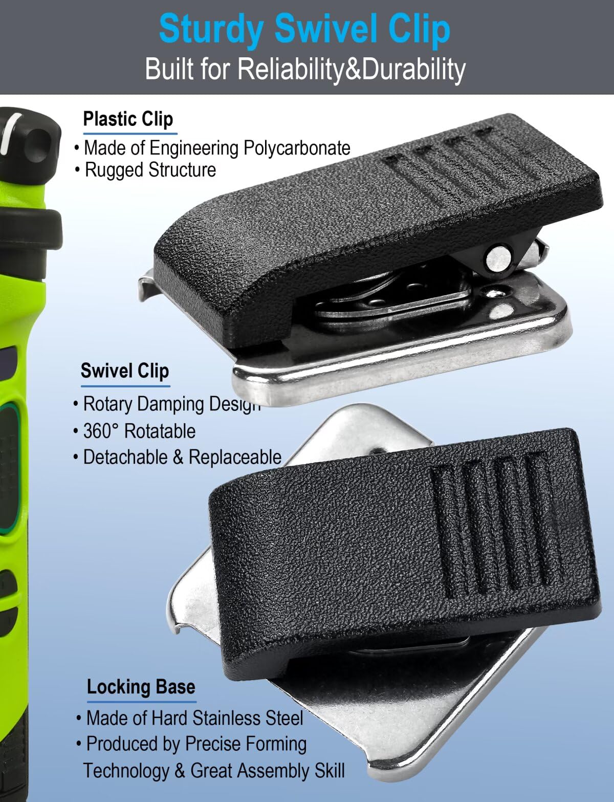 commountain Speaker Mic for Motorola Radios R2 CP100D CP200D CP200 CP185 CLS1410 CLS1110 BPR40D BPR40 RDU4100 RDU4160D RMU2040 RMU2080D CLS RDU RMU, PMMN4013 PMMN4013A 2 Pin Microphone-4 Pack