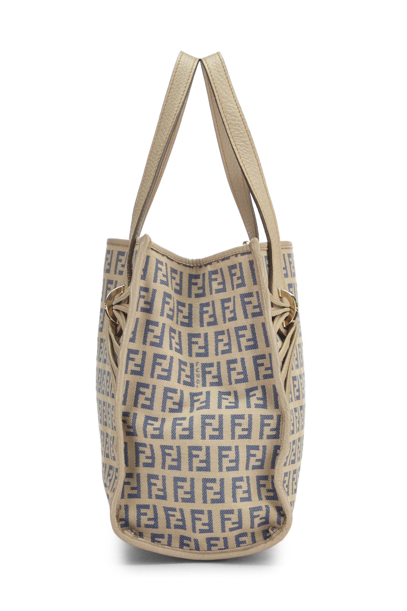 Fendi, Pre-Loved Beige Zucchino Tote Small, Brown