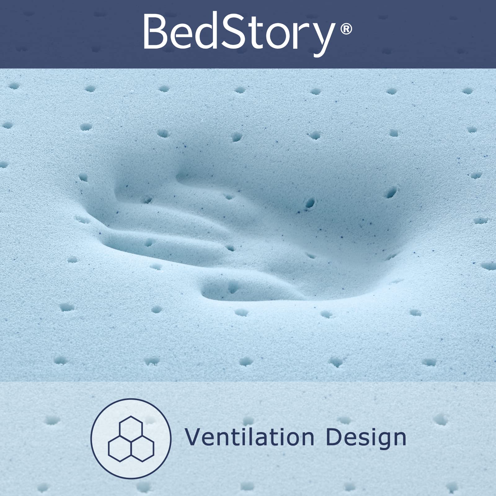 BedStory 3 Inch Firm Memory Foam Mattress Topper Queen Size - Extra Firm Bed Topper for Overweight Individuals, Back Pain Relief Enhanced Cooling Pad with Skin-Friendly Cover, CertiPUR-US Certified
