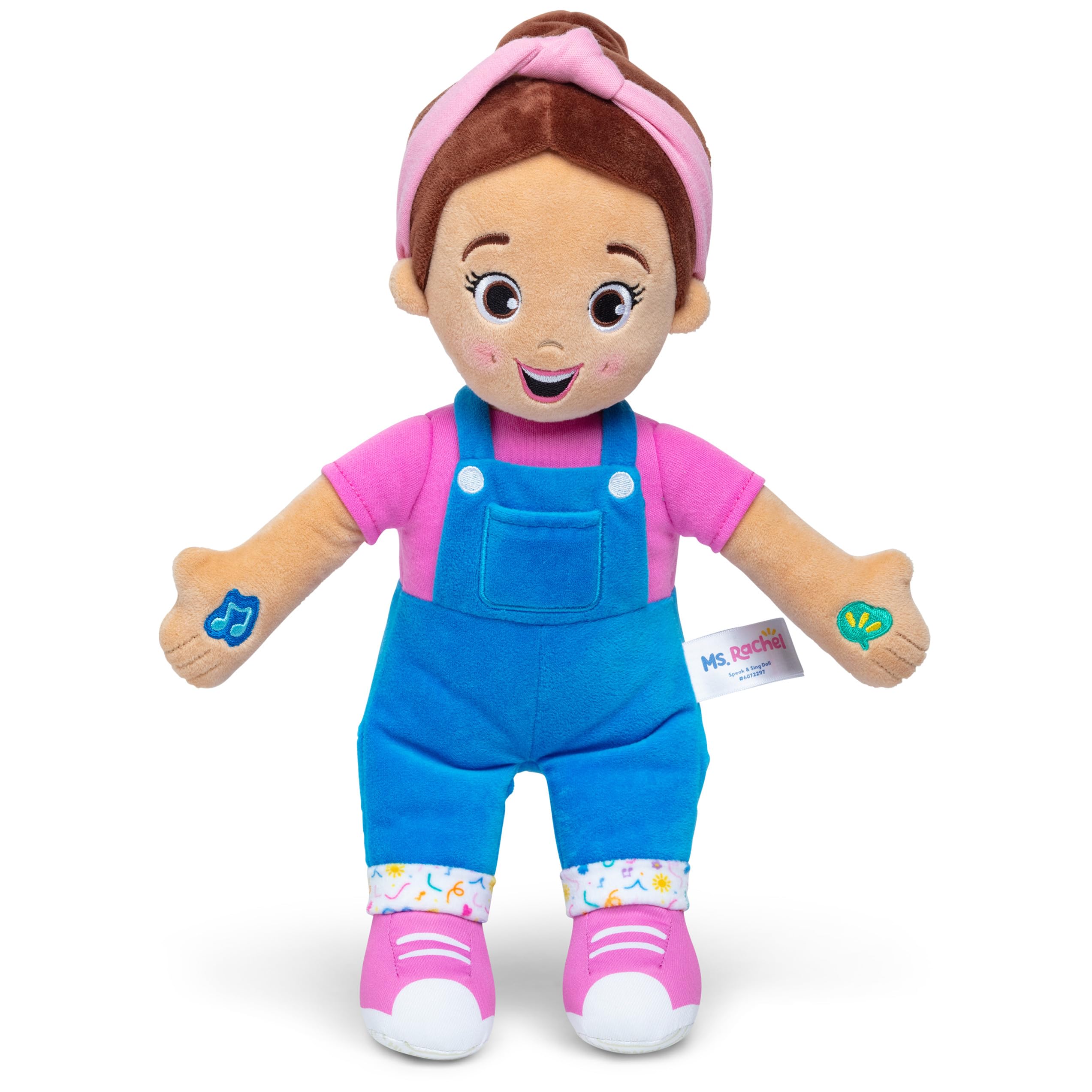 Ms. Rachel Speak & Sing Doll, 16” Tall Interactive Toy with 4 Songs & 16+ Phrases, Toddler Toys for Girls & Boys Ages 6 Months to 3+ Years